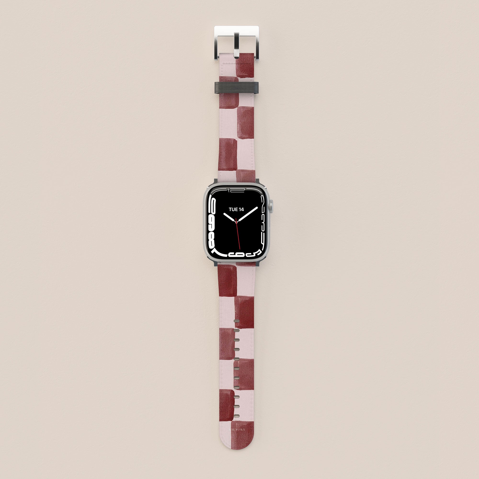 Painted Wine Apple Watch Band — view 2 — Salavisa