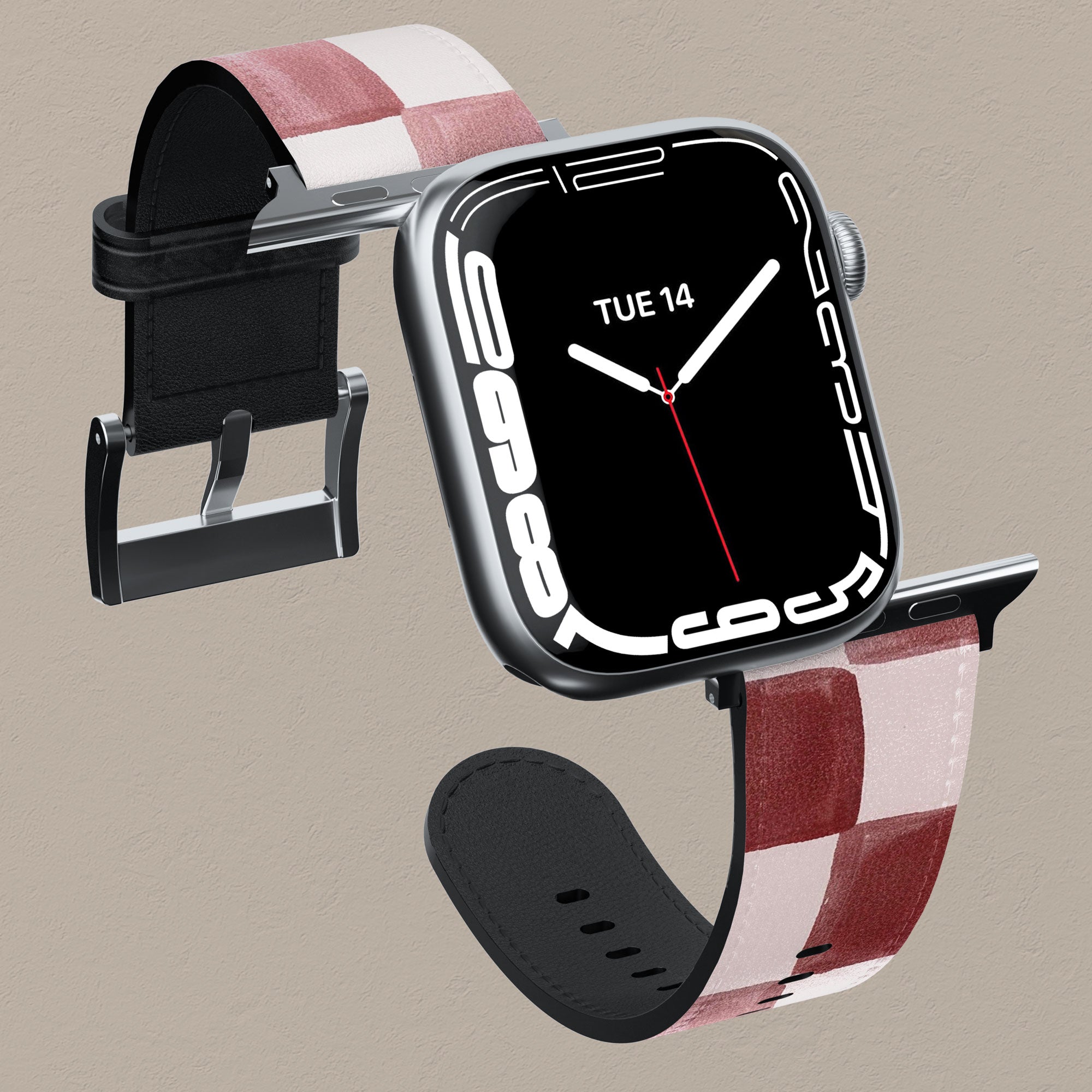Painted Wine Apple Watch Band — view 5 — Salavisa