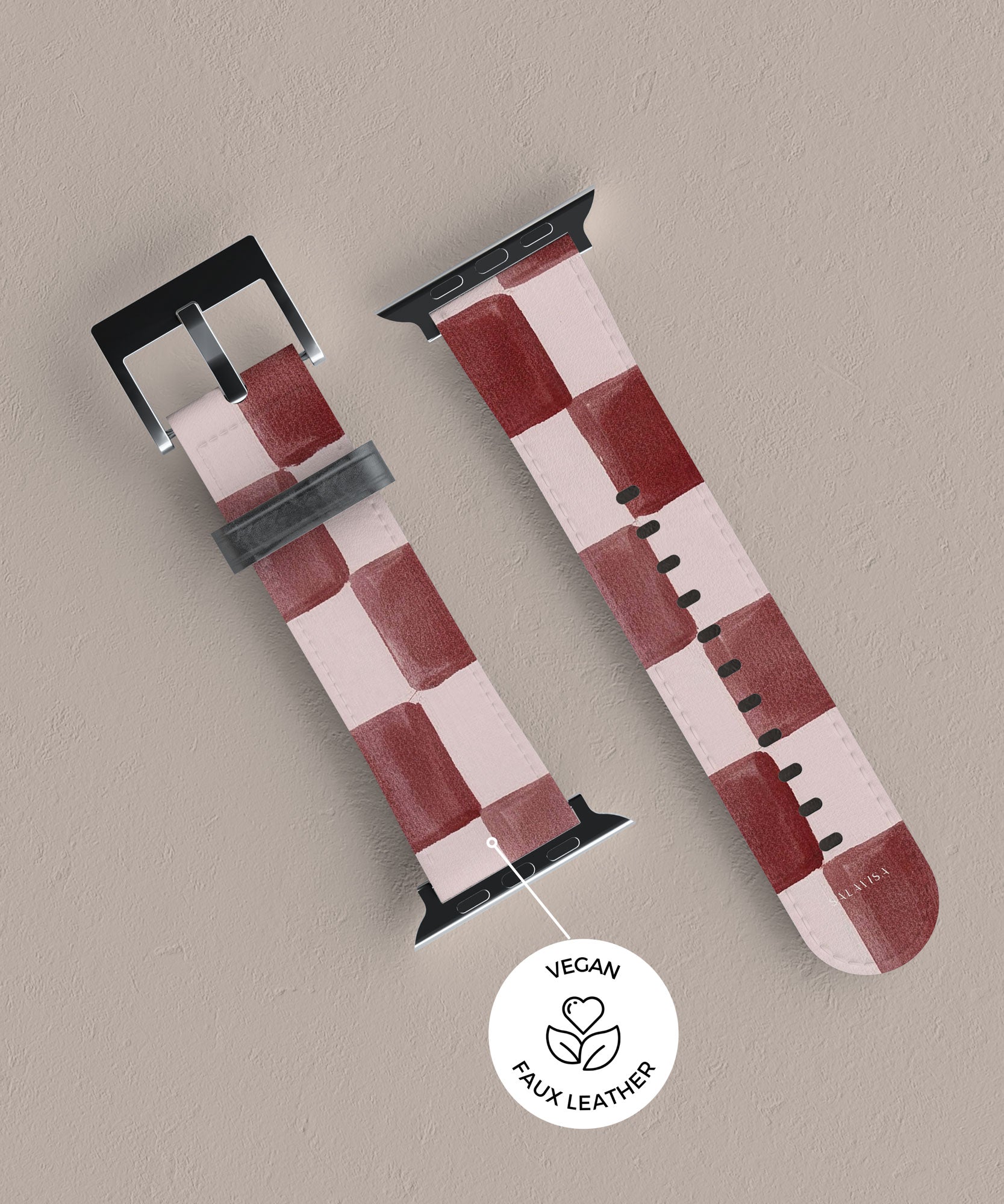Painted Wine Apple Watch Band — view 6 — Salavisa