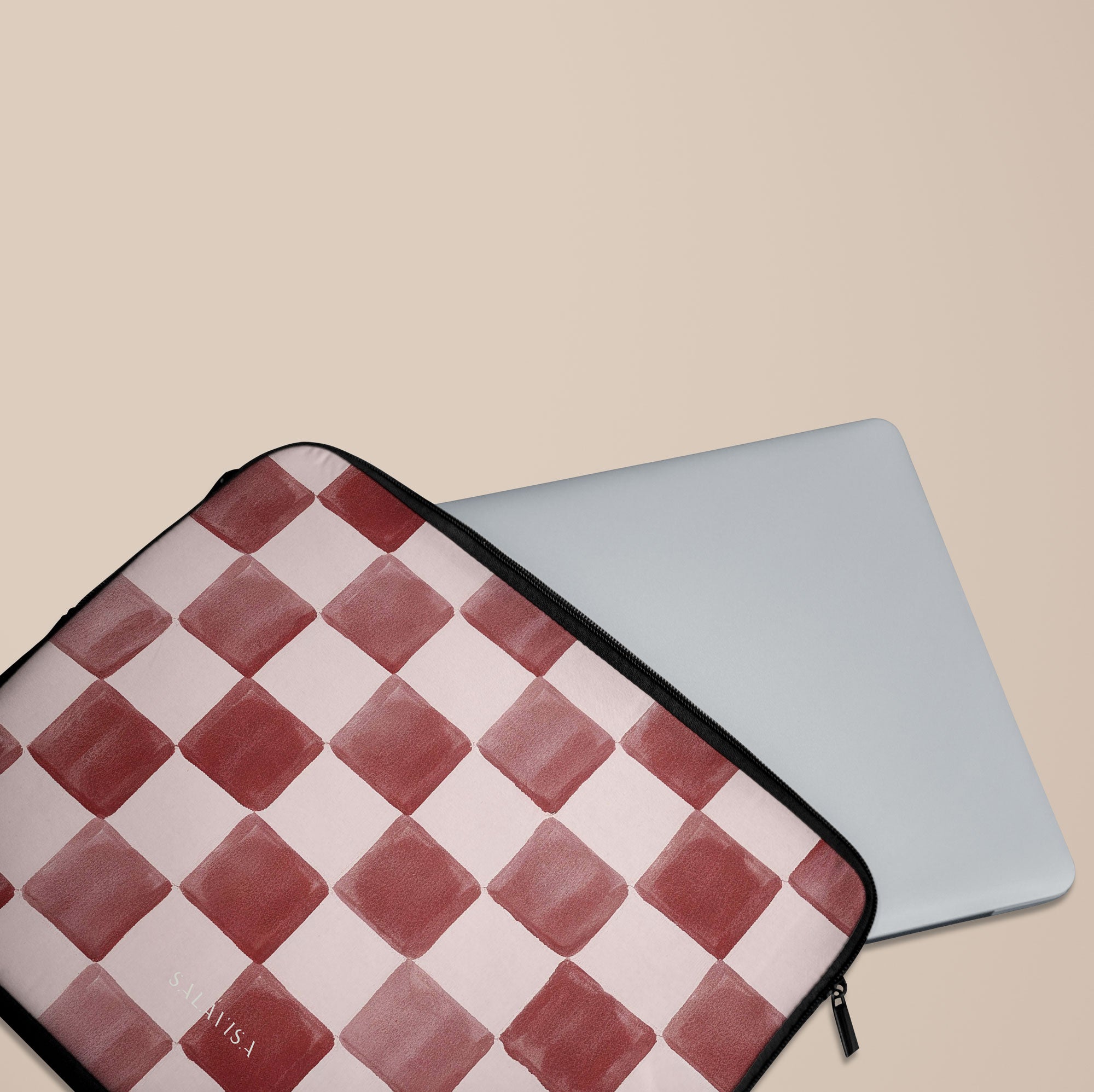Painted Wine Laptop Sleeve — view 4 — Salavisa