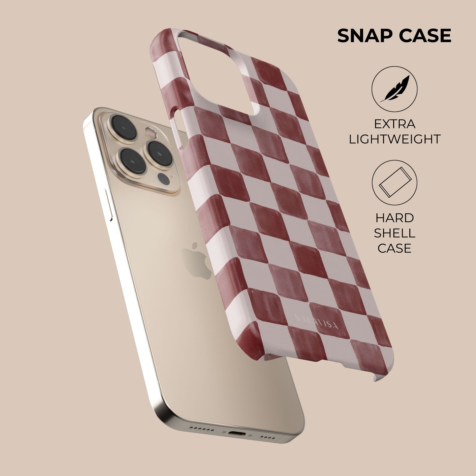 Painted Wine Phone Case — back view — Salavisa
