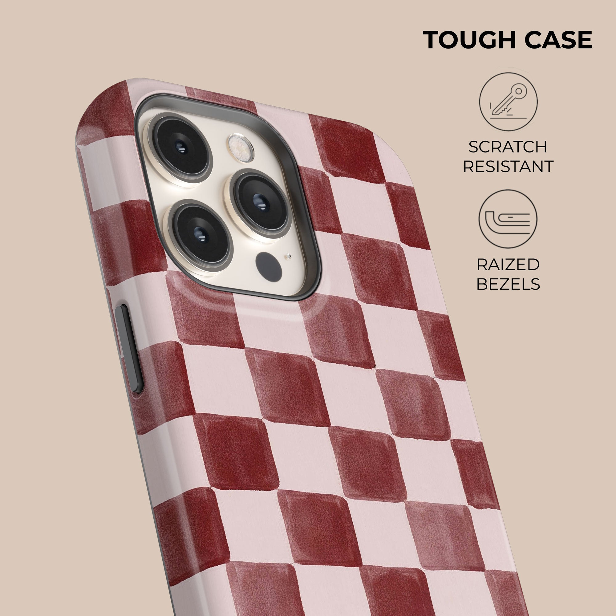 Painted Wine Phone Case — angle view