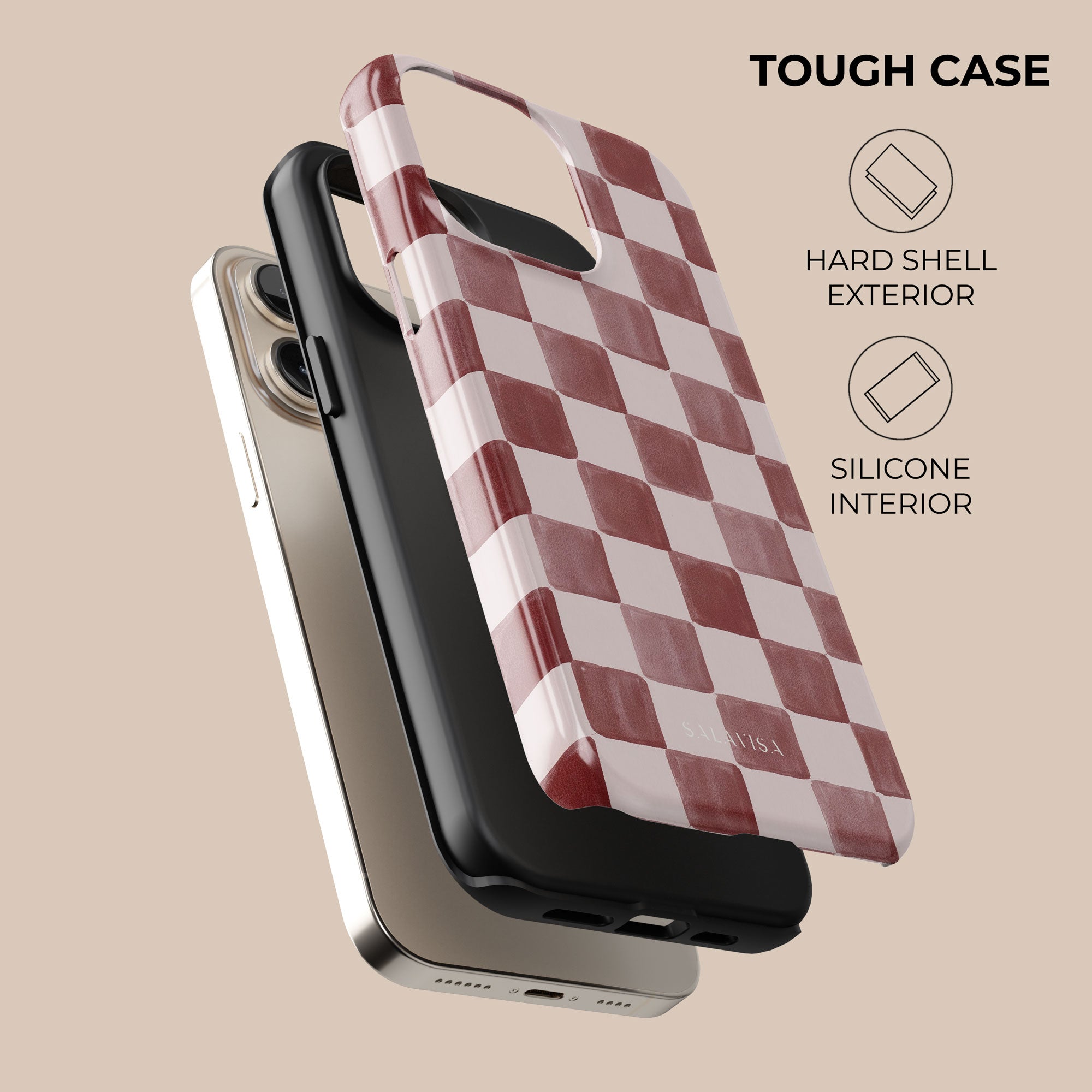 Painted Wine Phone Case — front view — Salavisa