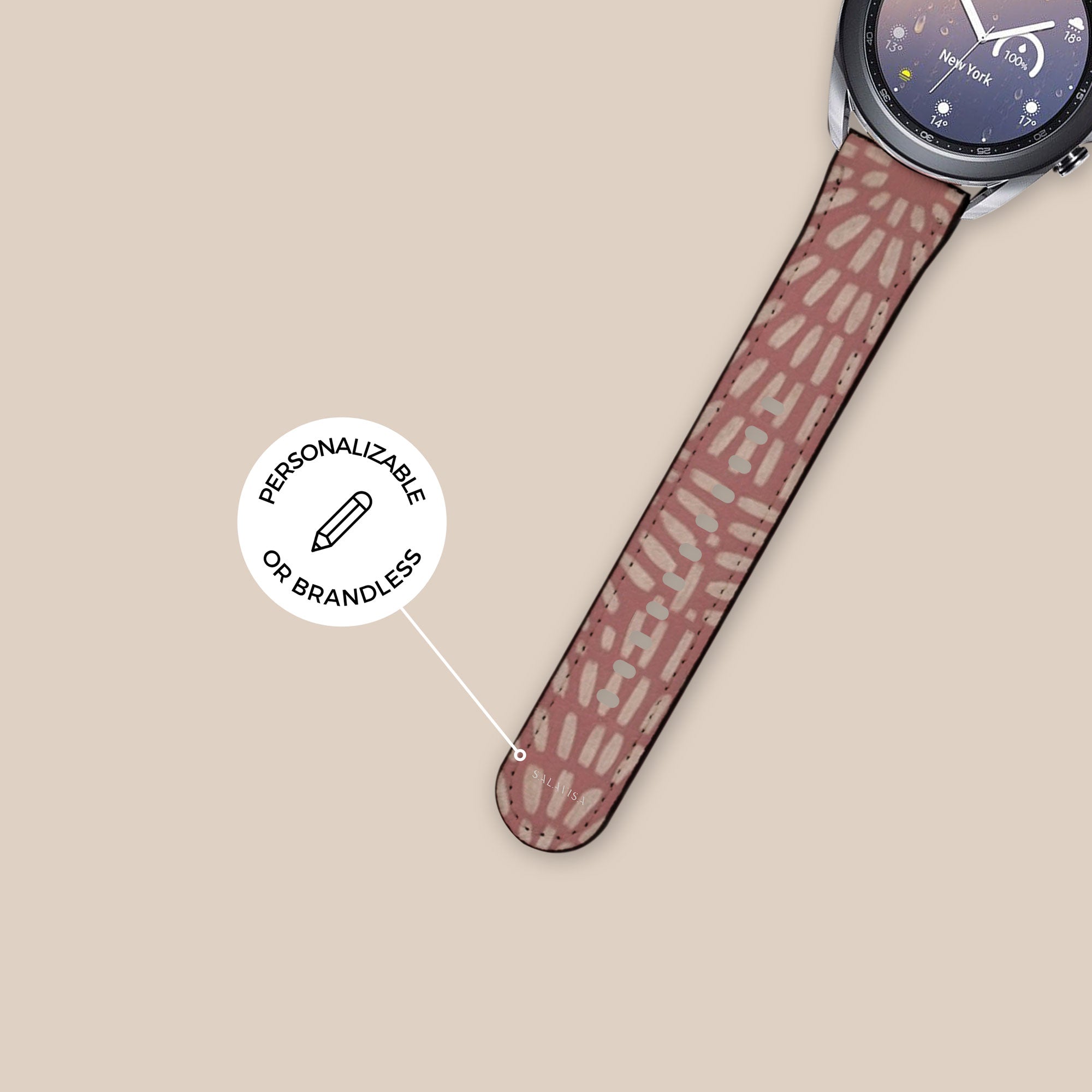 Sunburst Rose Galaxy Watch Band — view 5 — Salavisa