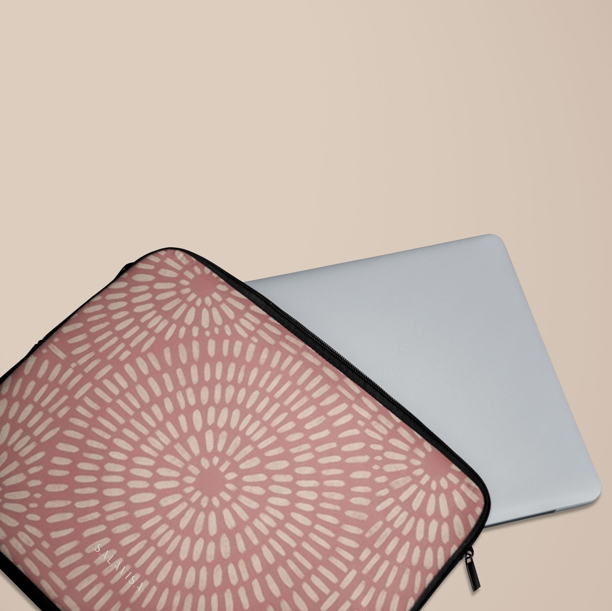 Sunburst Rose Laptop Sleeve — view 4 — Salavisa