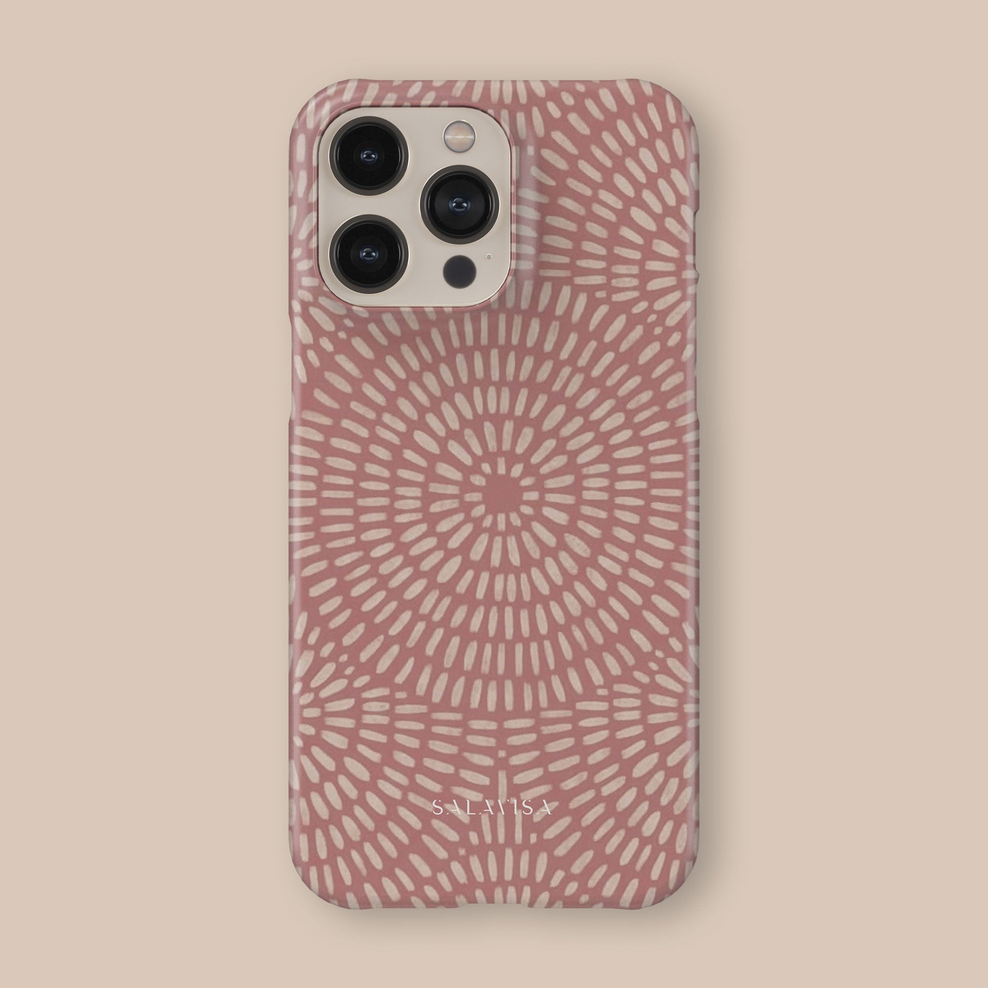 Sunburst Rose Phone Case — angle view