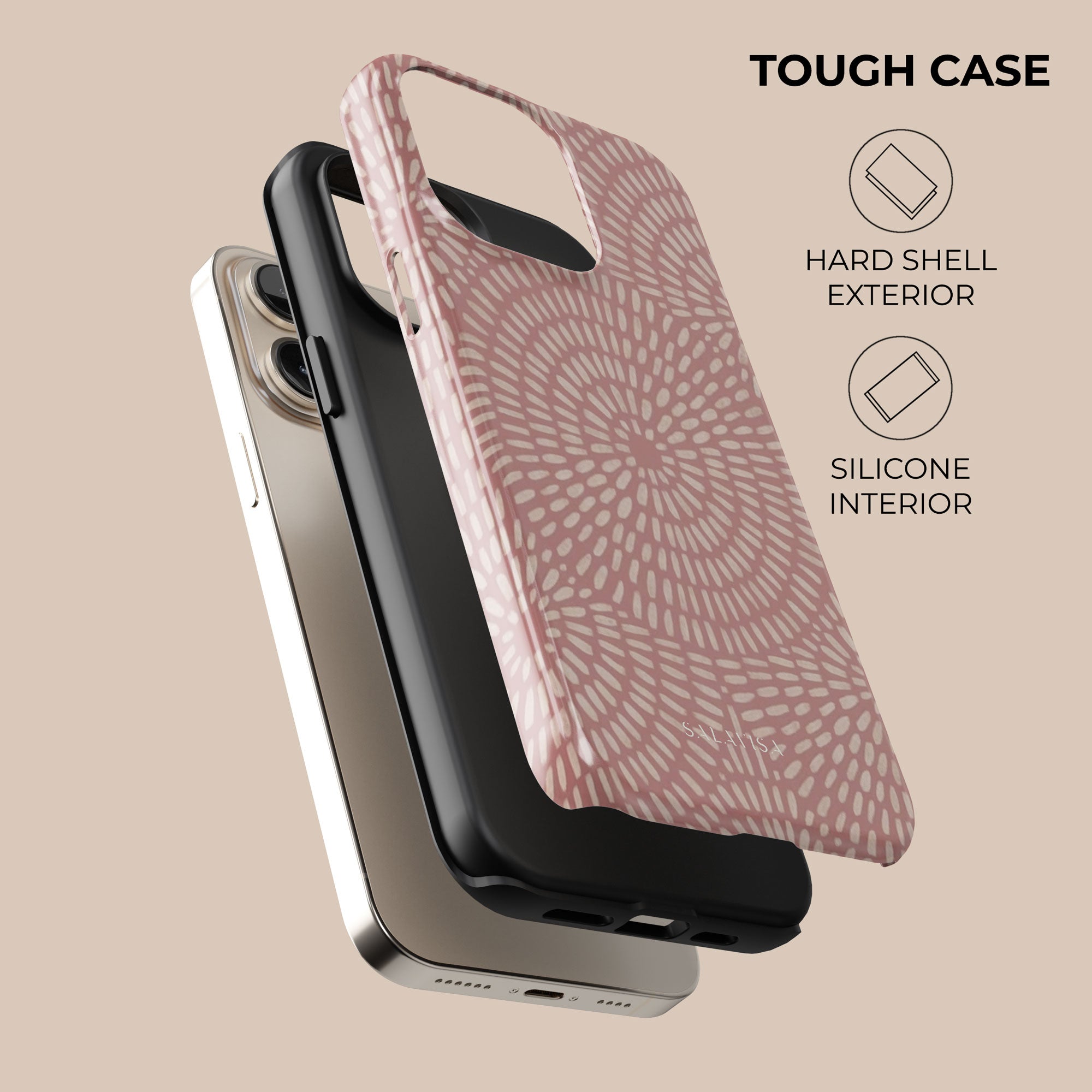 Sunburst Rose Phone Case — front view