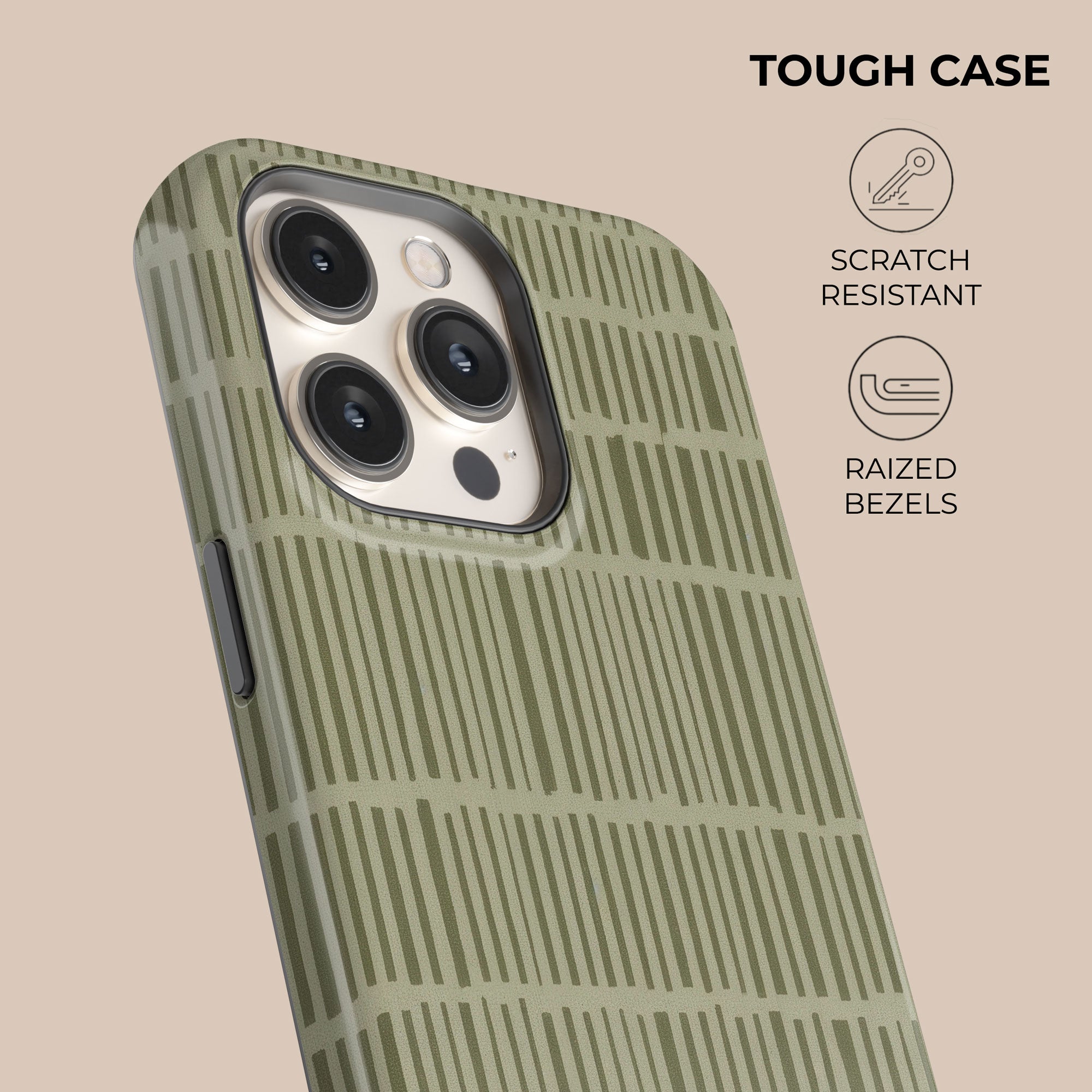 Tally Sage Phone Case — angle view