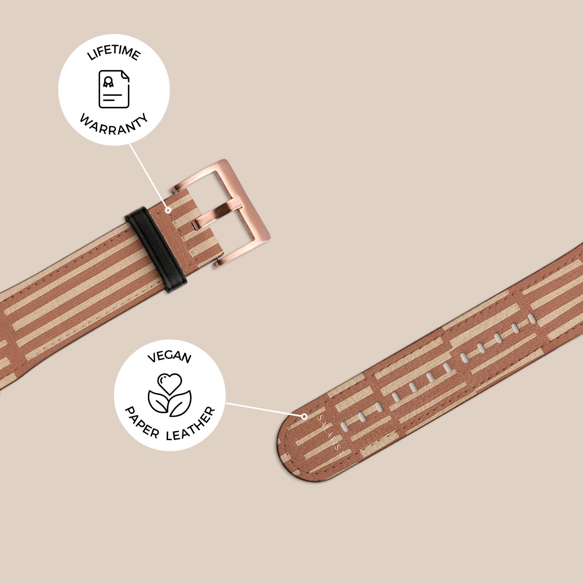 Tally Terracotta Galaxy Watch Band — view 4 — Salavisa