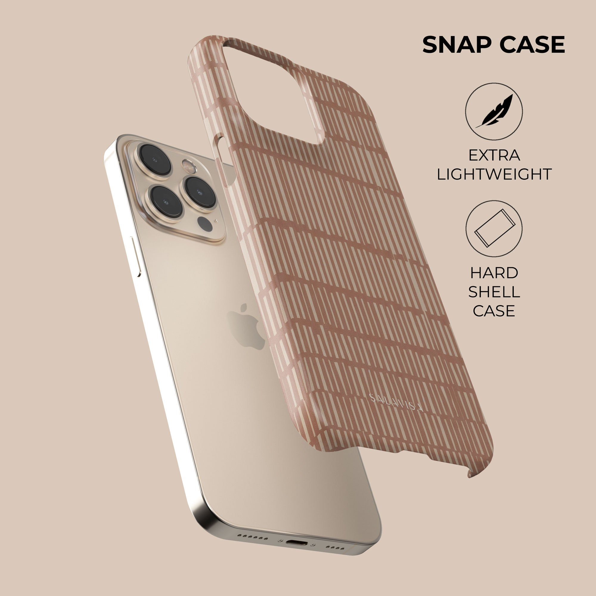 Tally Terracotta — Phone Case — back view — Salavisa