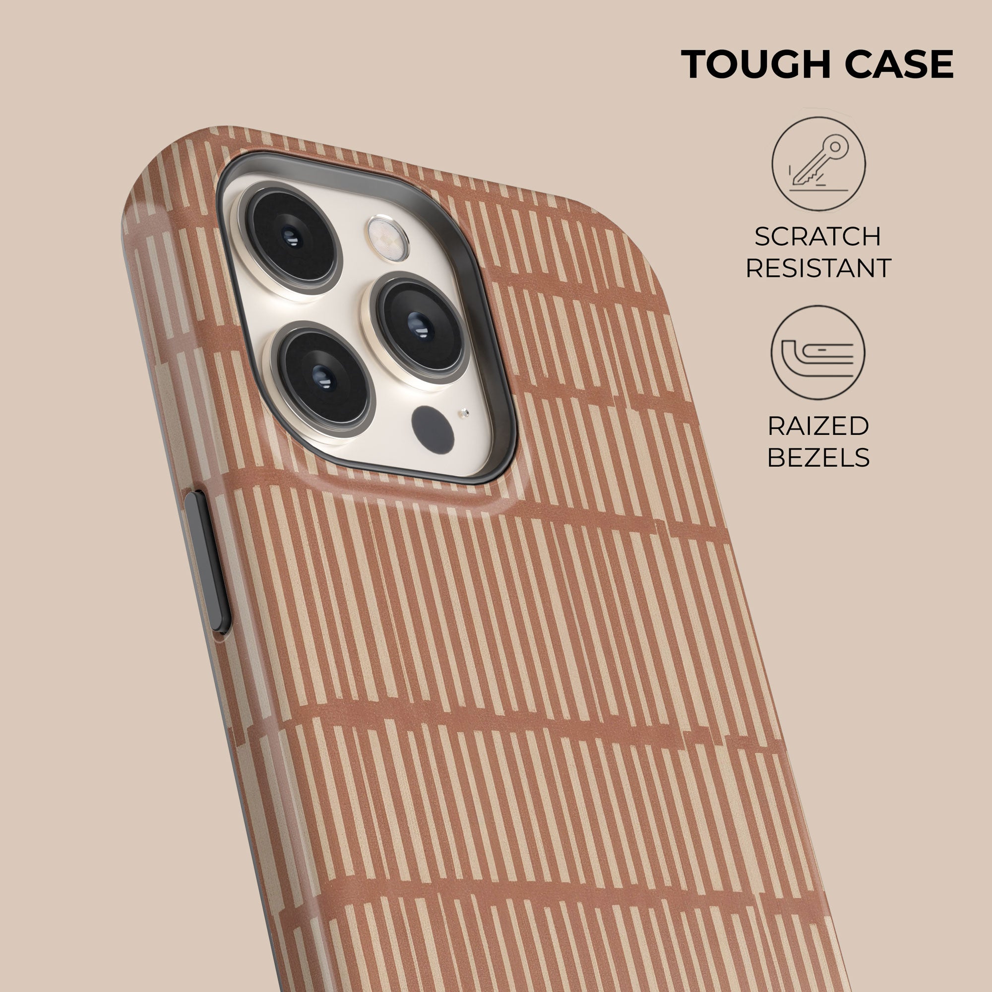 Tally Terracotta — Phone Case — angle view