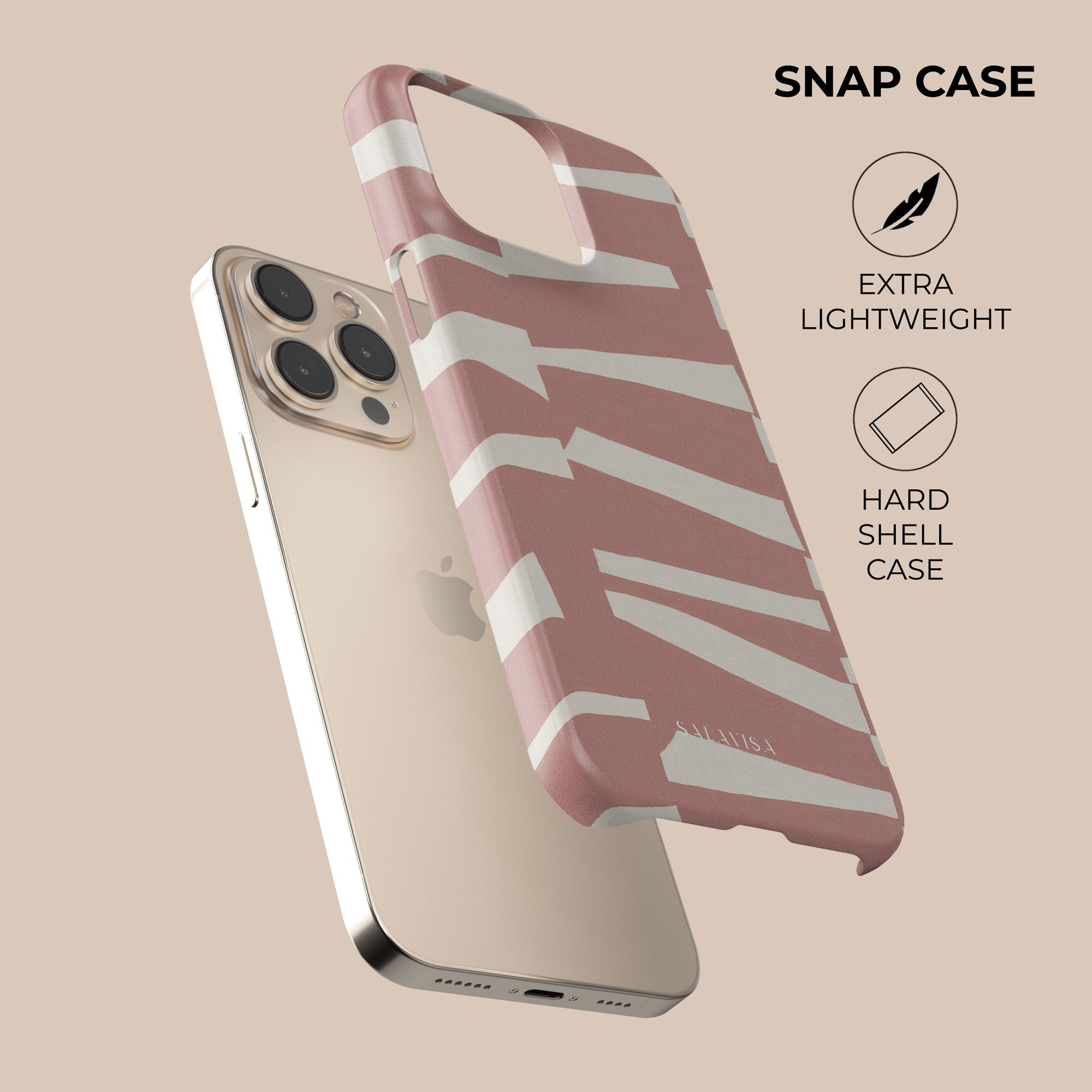 Torn Rose Phone Case — back view — Salavisa