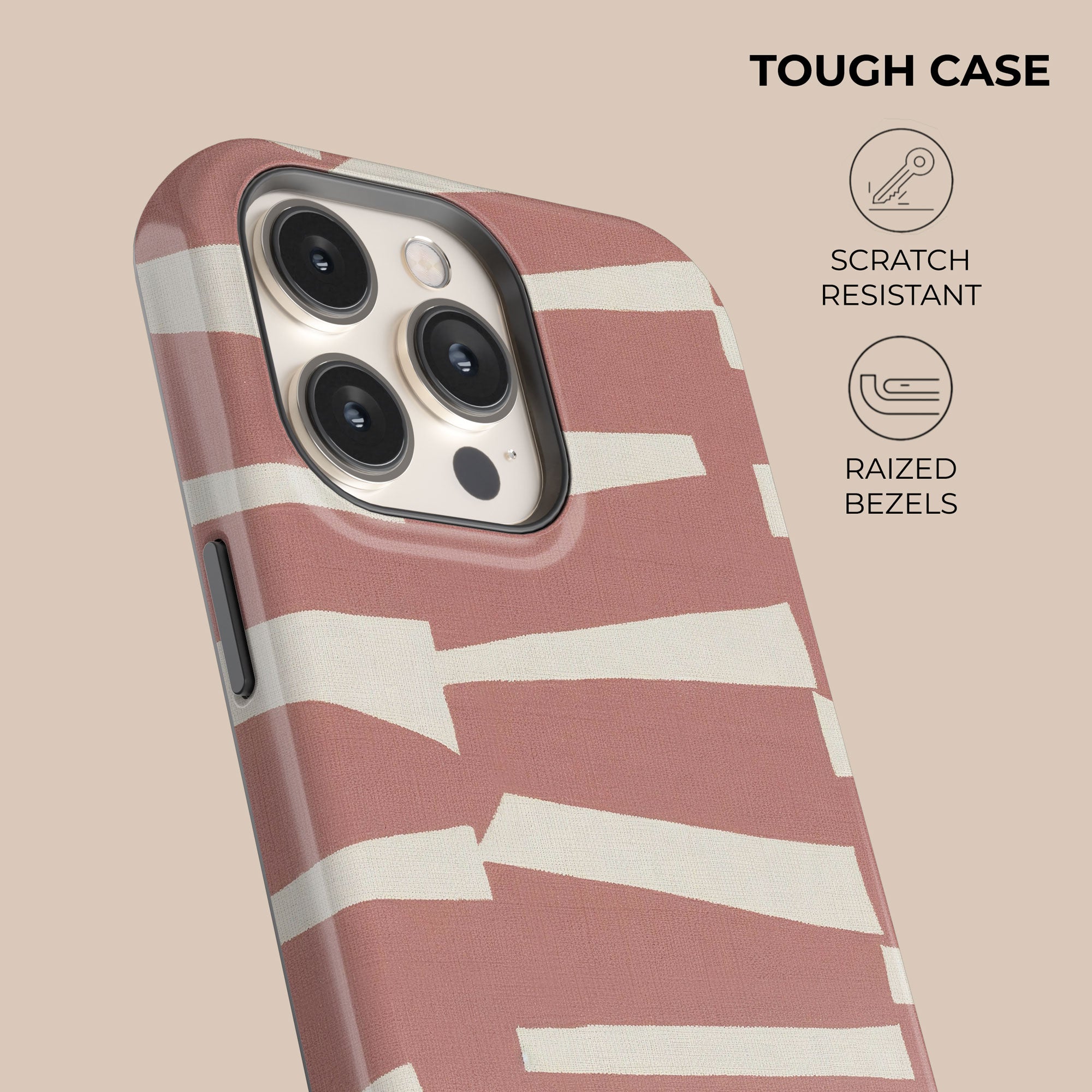Torn Rose Phone Case — angle view