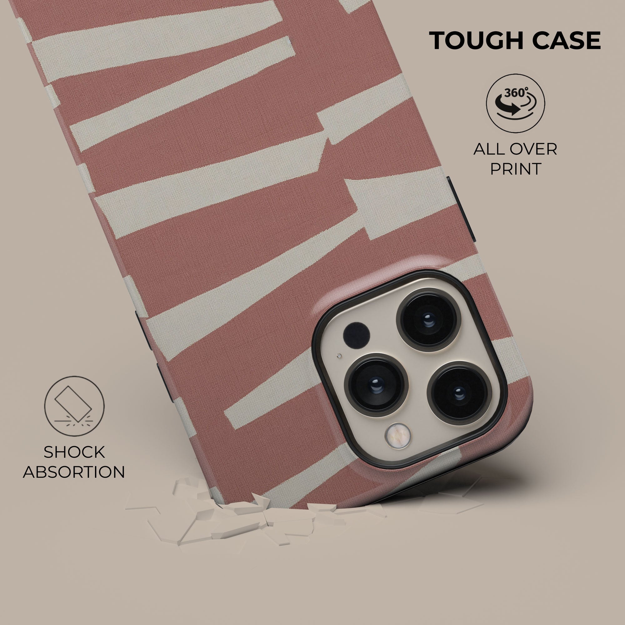 Torn Rose Phone Case — detail view