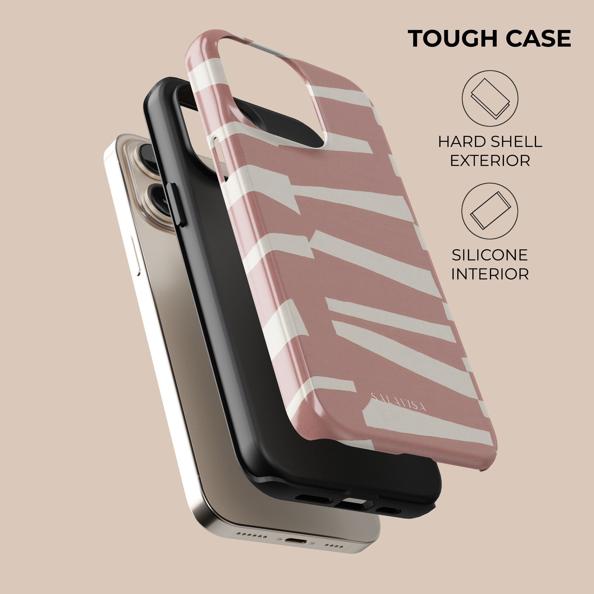 Torn Rose Phone Case — front view — Salavisa