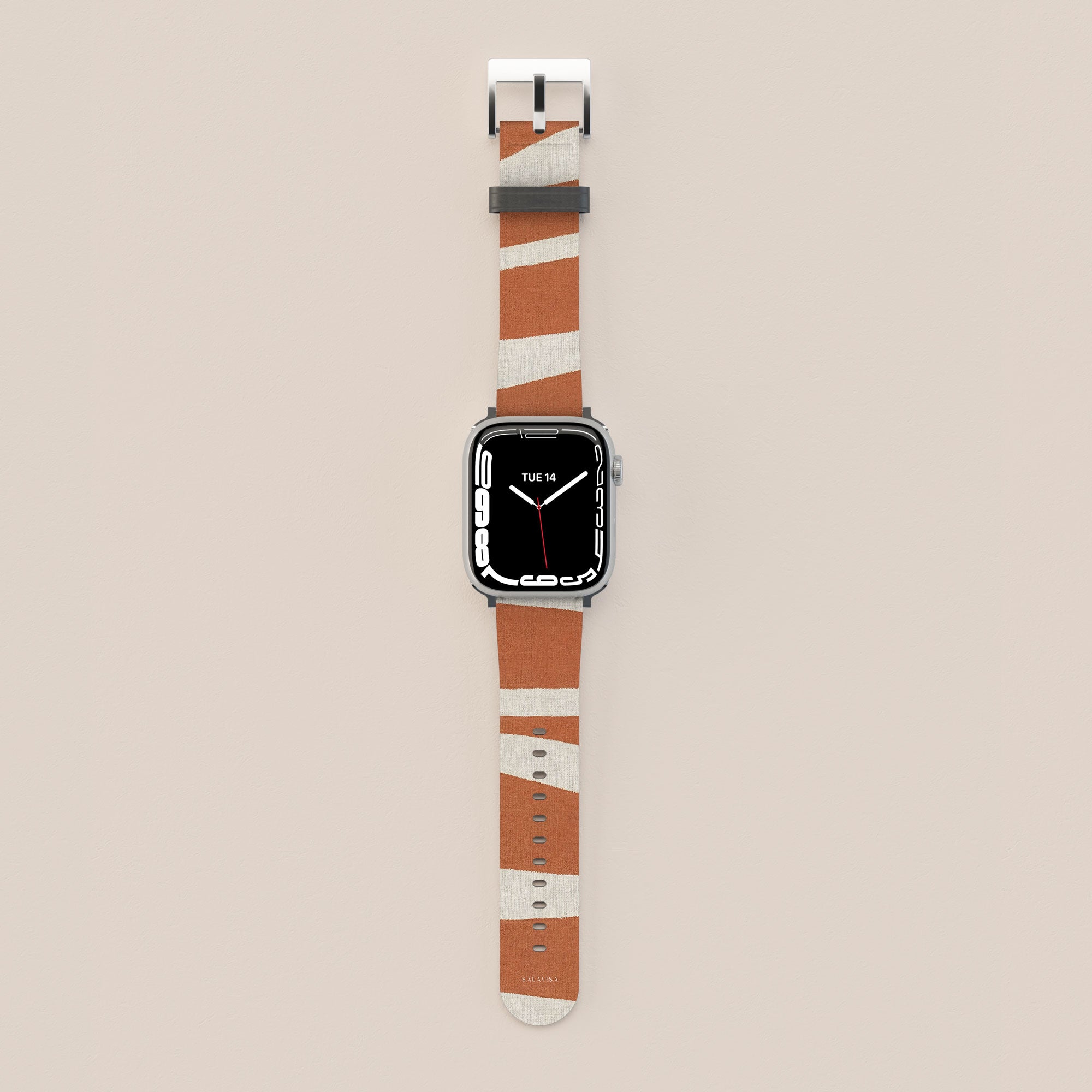 Torn Rust Apple Watch Band — view 2 — Salavisa