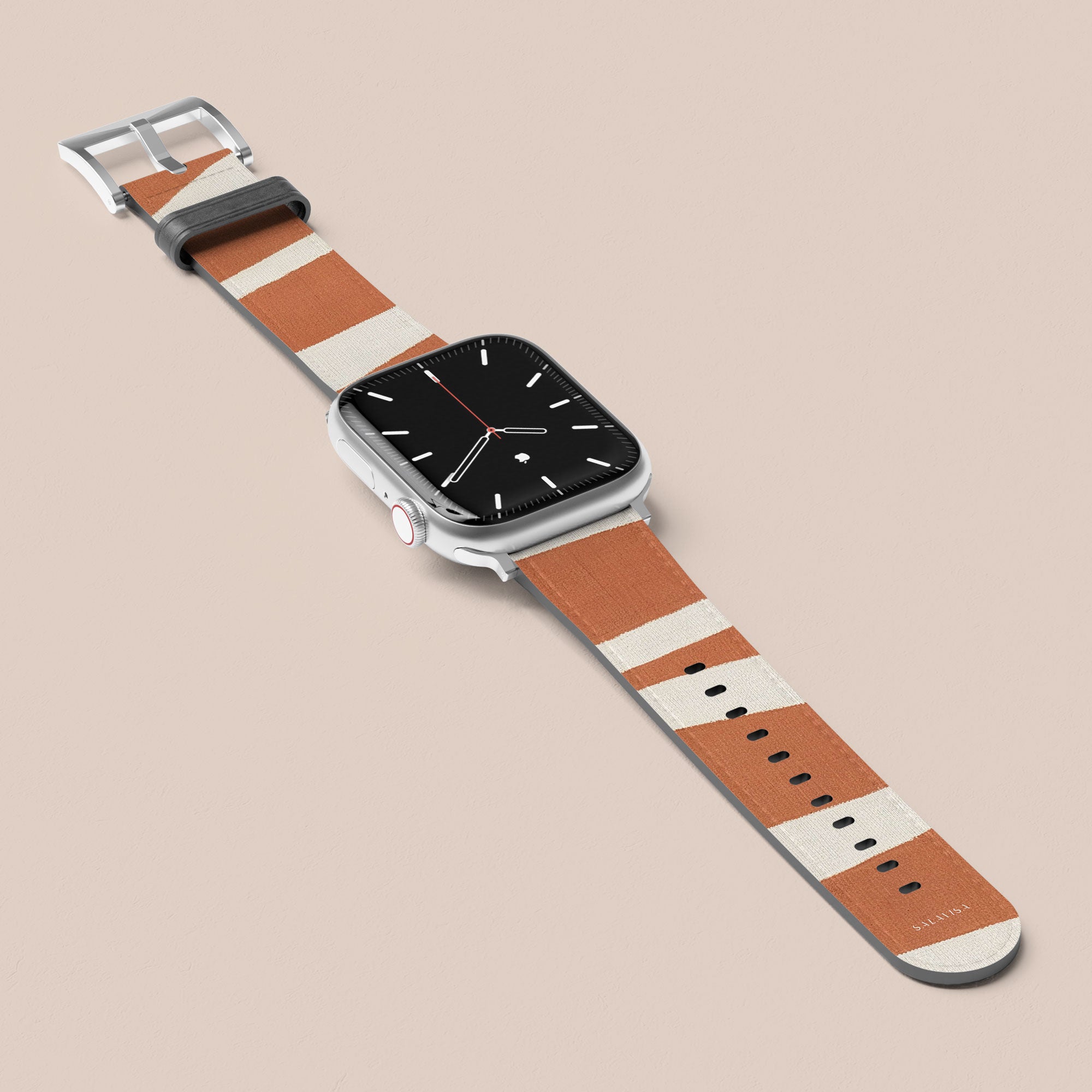 Torn Rust Apple Watch Band — view 3 — Salavisa