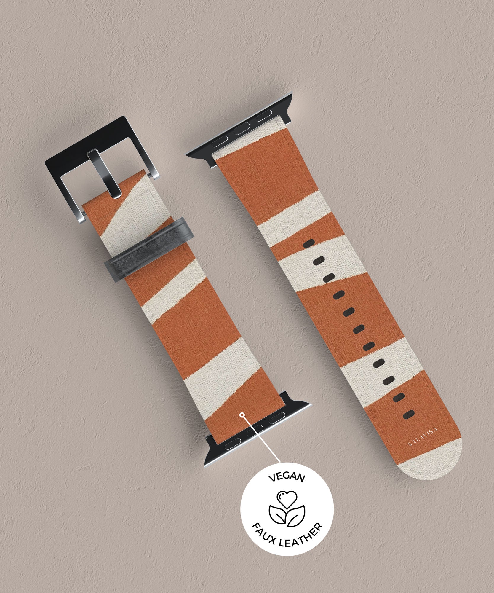 Torn Rust Apple Watch Band — view 6 — Salavisa