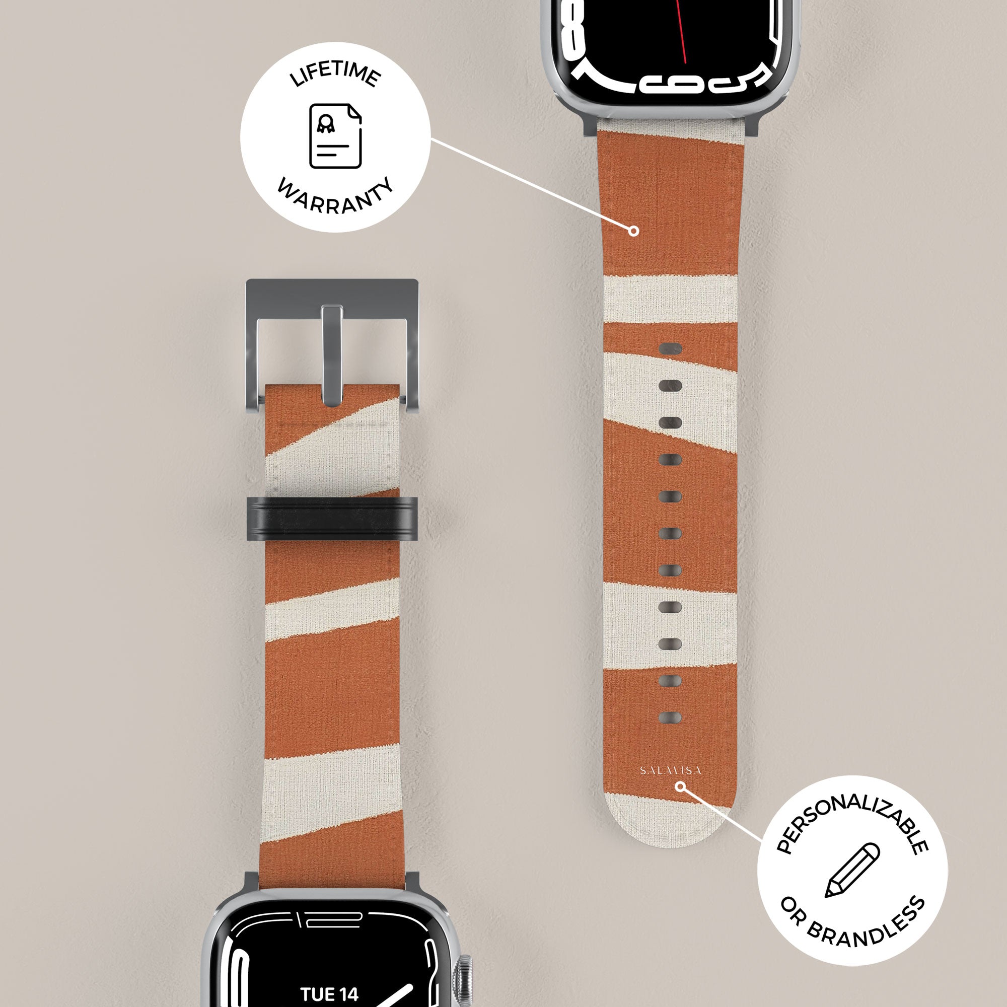 Torn Rust Apple Watch Band — view 7