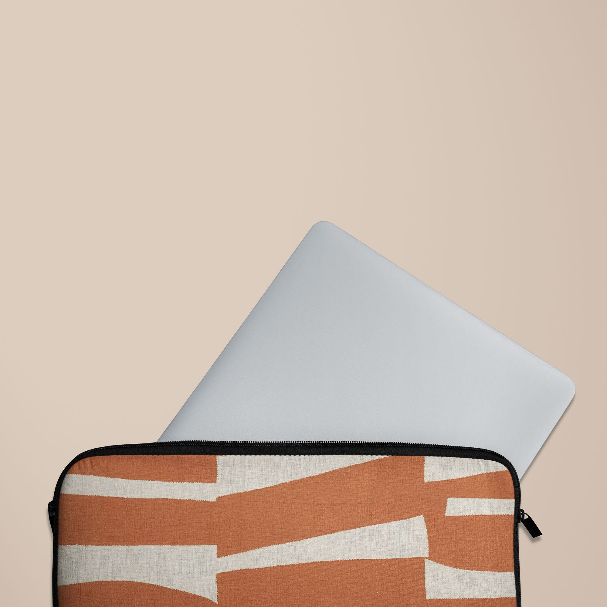 Torn Rust Laptop Sleeve — view 3 — Salavisa