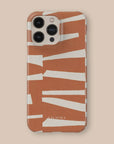 Torn Rust Phone Case — angle view