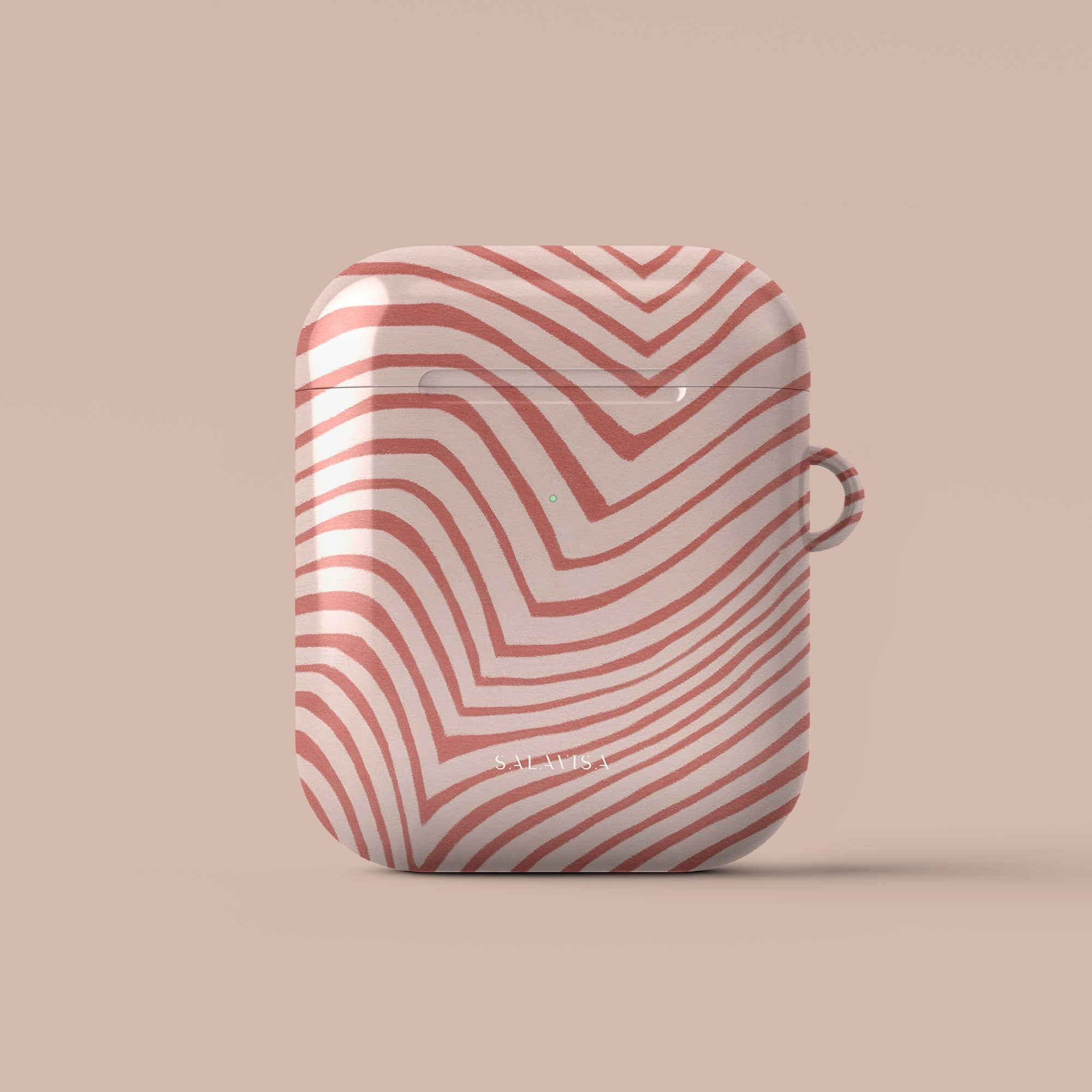 Wave Coral AirPods Case — view 3 — Salavisa