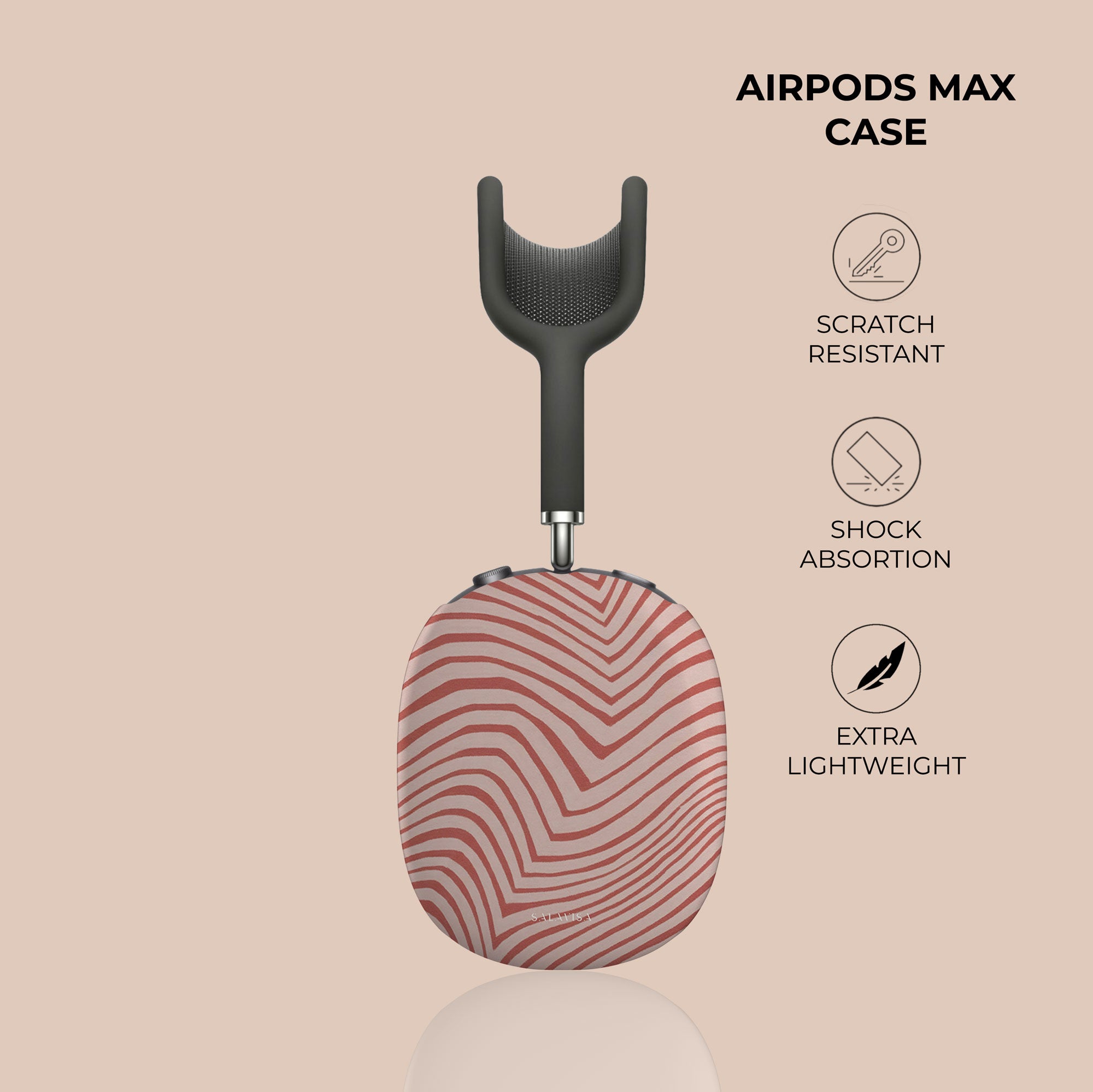Wave Coral AirPods Max Case — view 4 — Salavisa