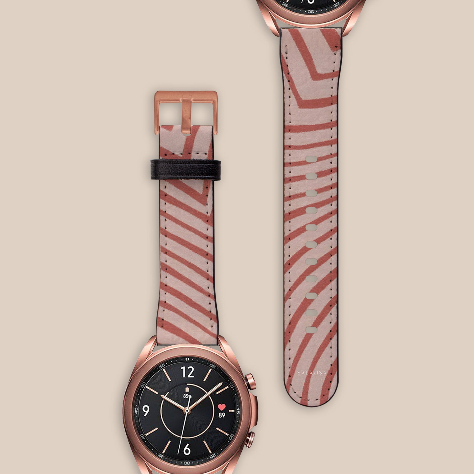 Wave Coral Galaxy Watch Band — view 2 — Salavisa