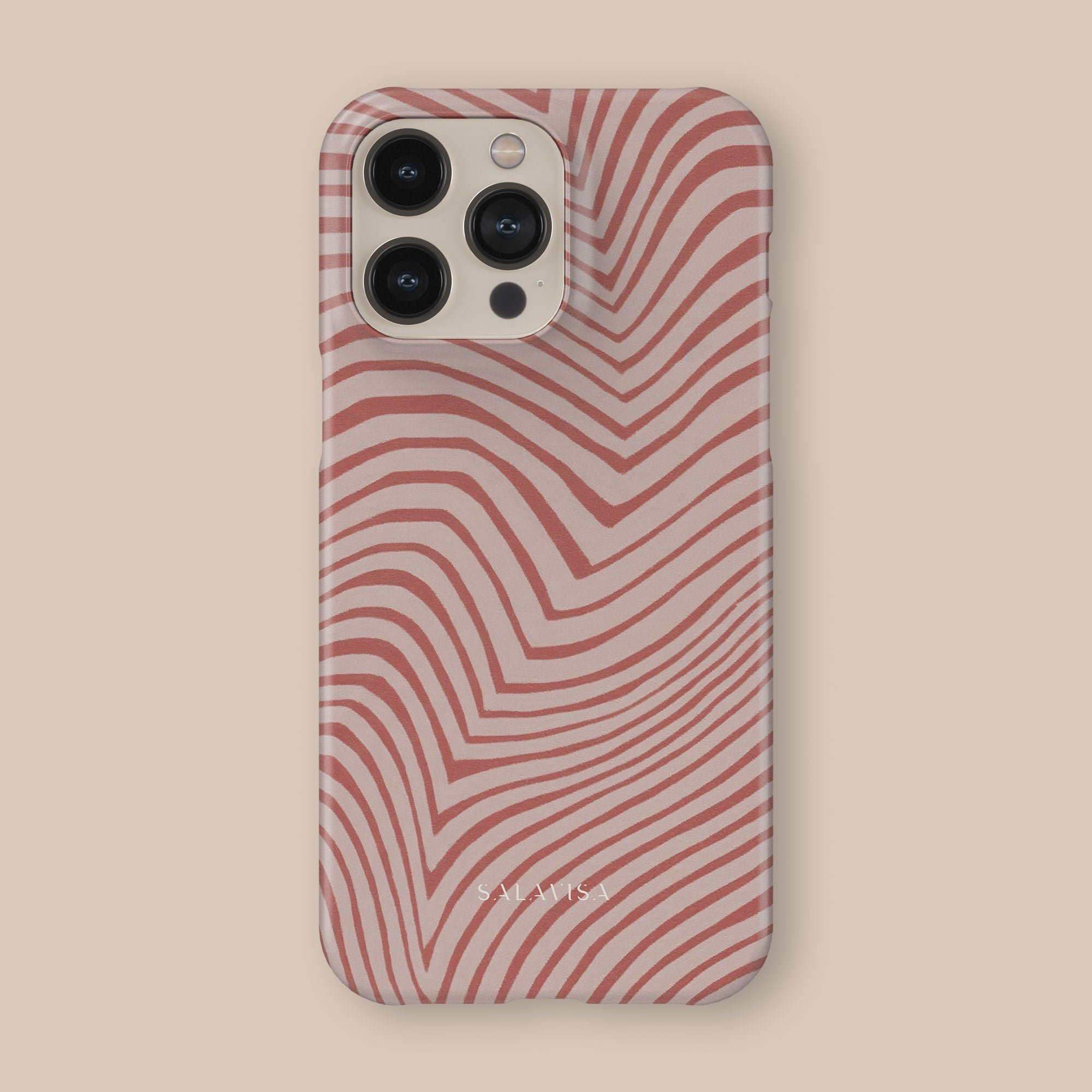 Wave Coral Phone Case — angle view — Salavisa