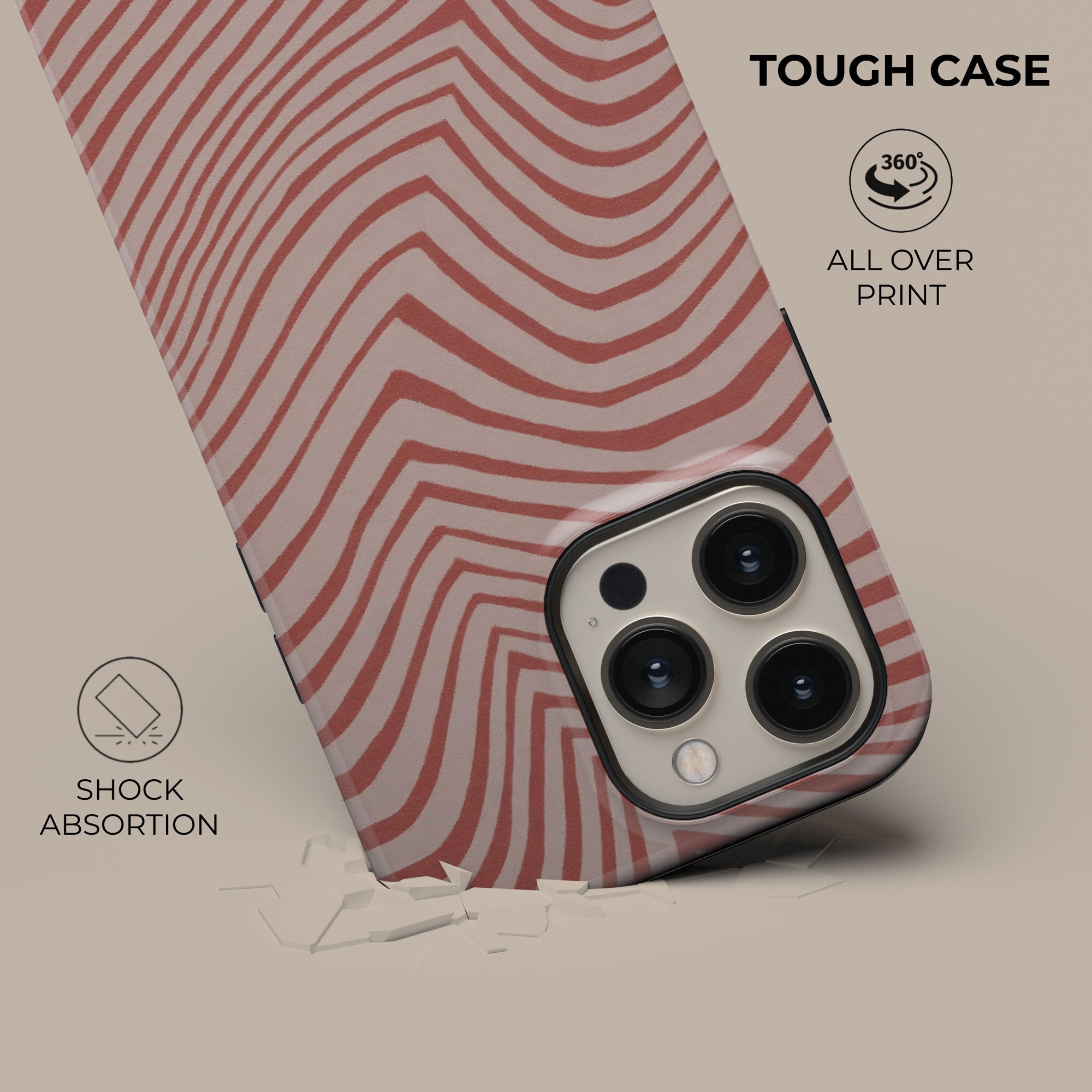 Wave Coral Phone Case — detail view