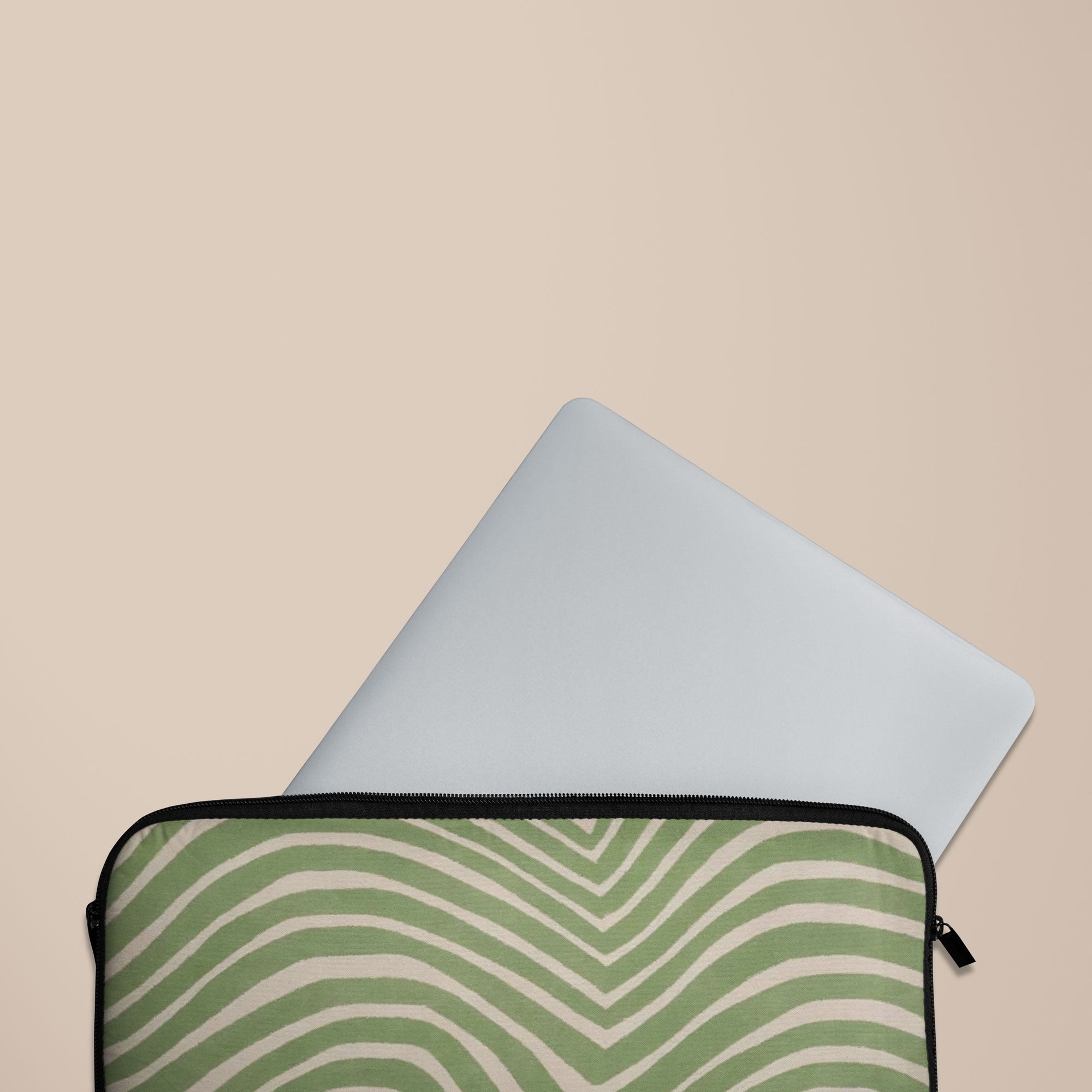 Wave Sage Laptop Sleeve — view 3 — Salavisa