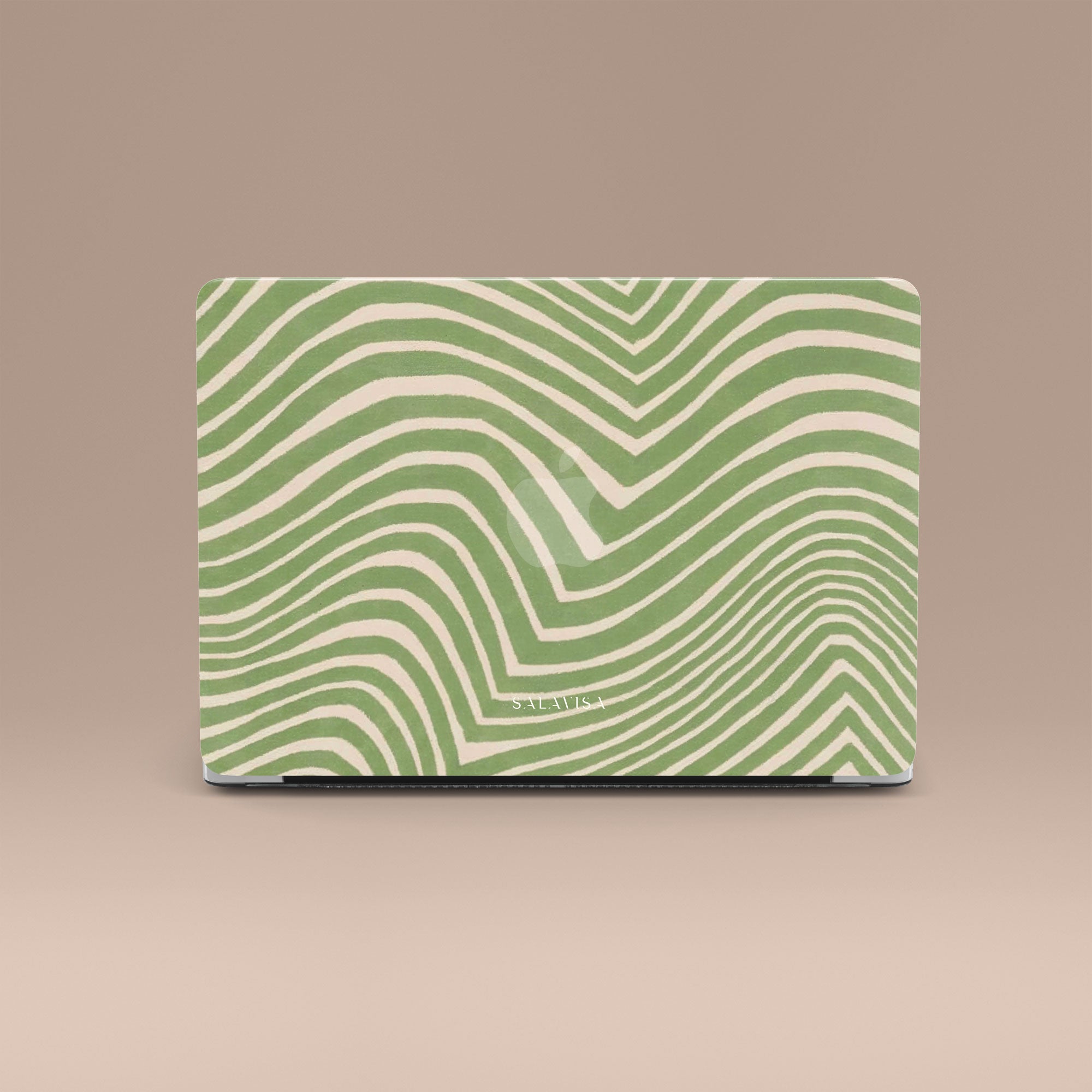 Wave Sage MacBook Case — view 2 — Salavisa