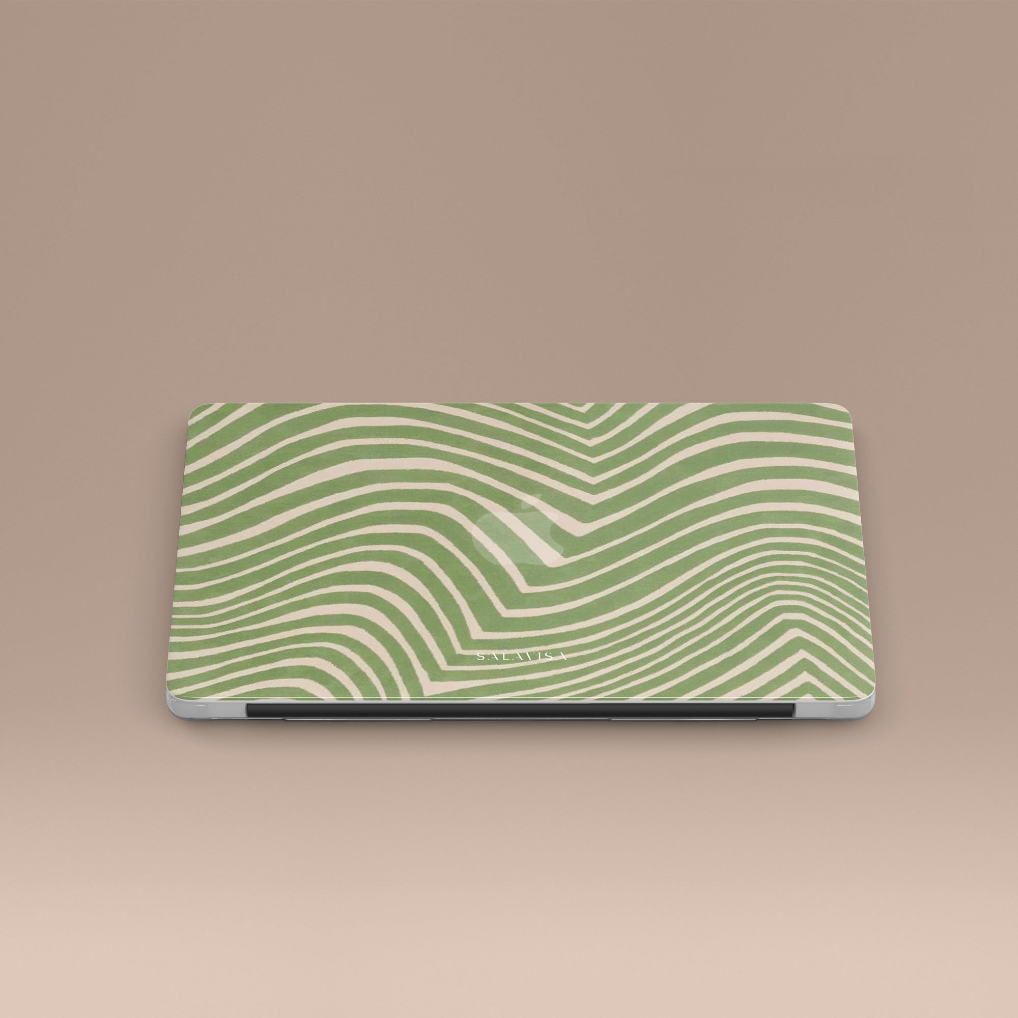 Wave Sage MacBook Case — view 3 — Salavisa