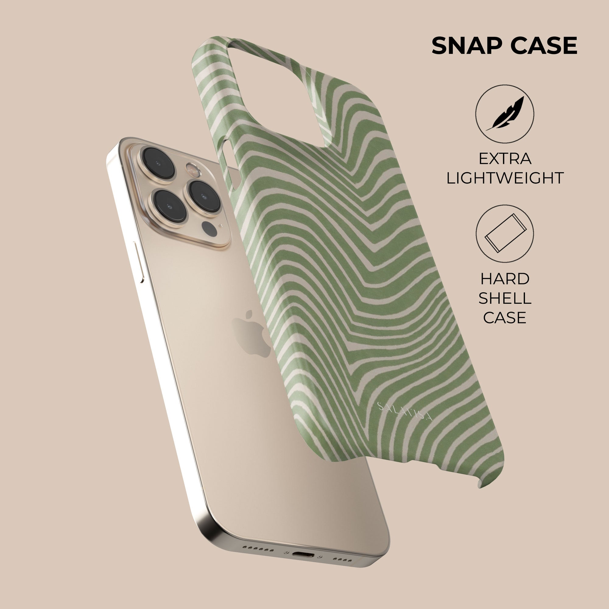 Wave Sage Phone Case — back view — Salavisa