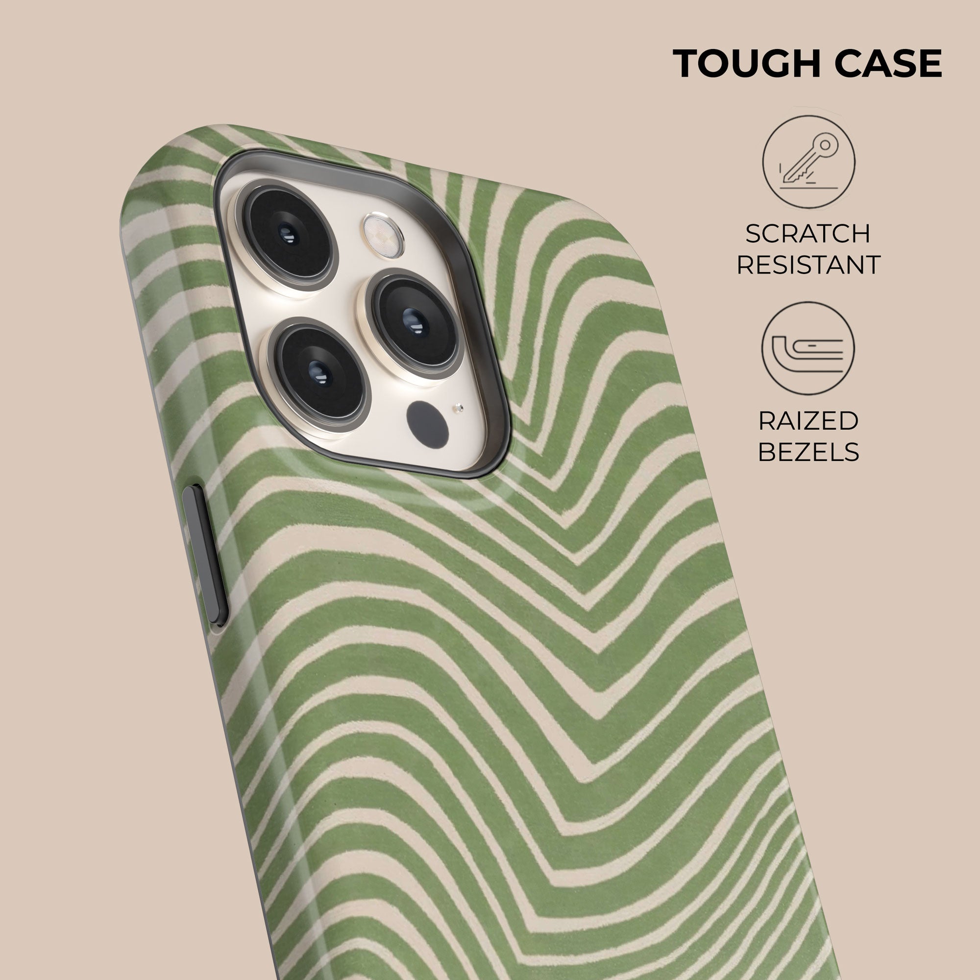 Wave Sage Phone Case — angle view