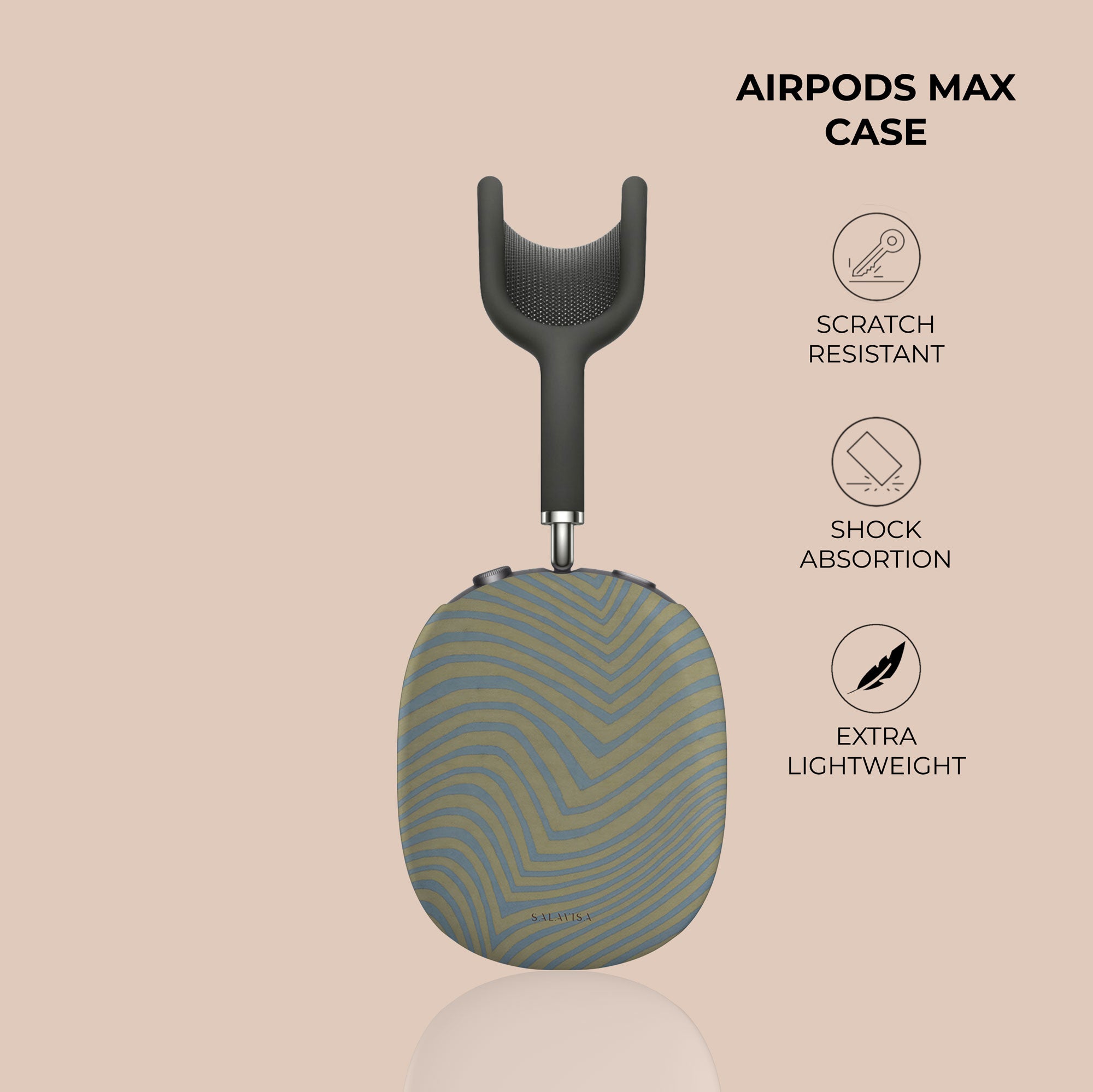 Wave Sky AirPods Max Case — view 4 — Salavisa
