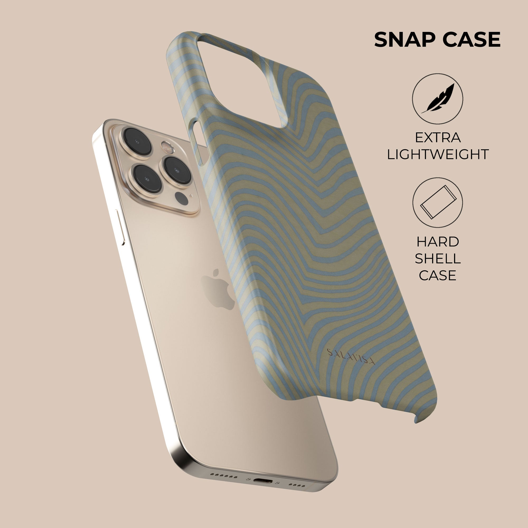 Wave Sky Phone Case — back view — Salavisa