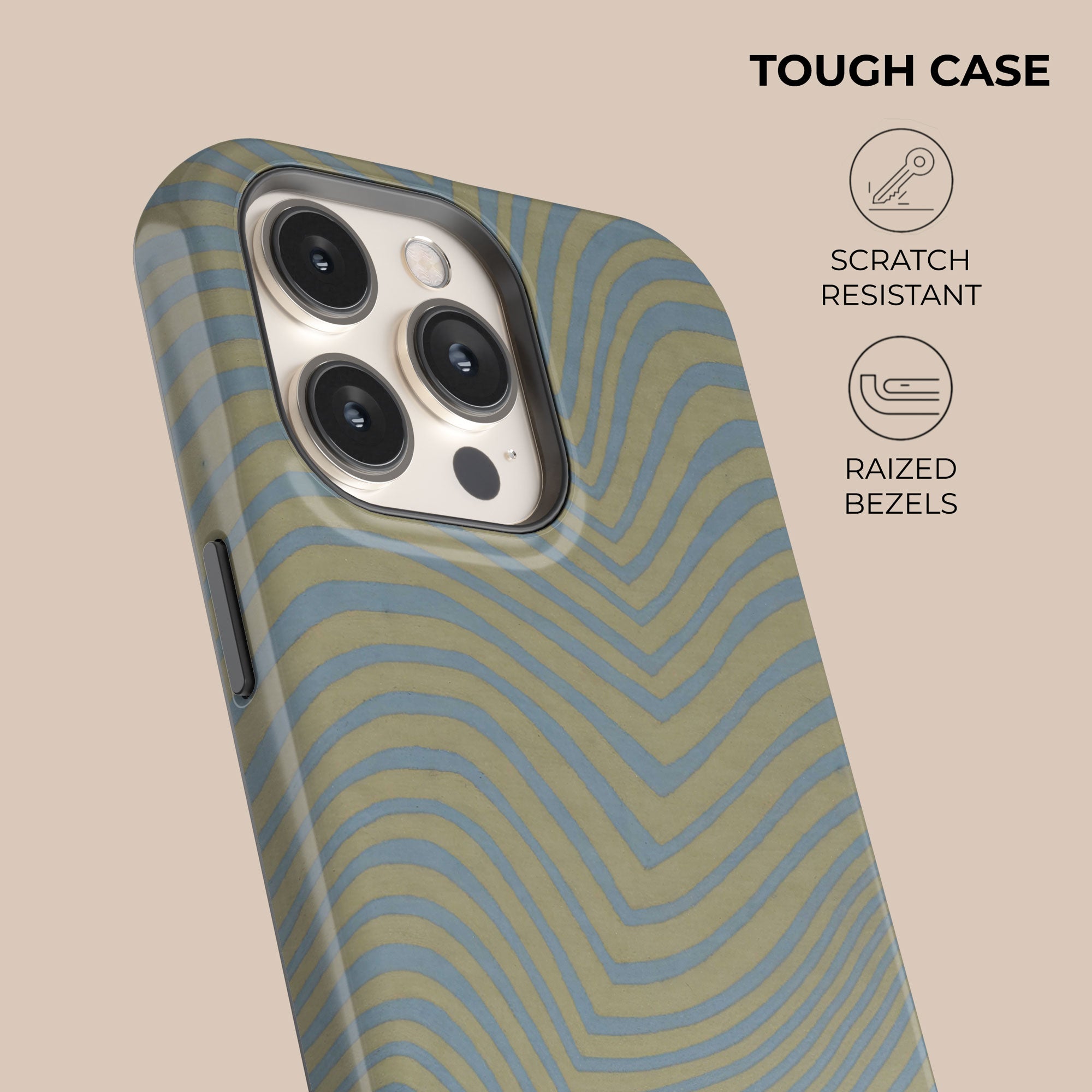 Wave Sky Phone Case — angle view