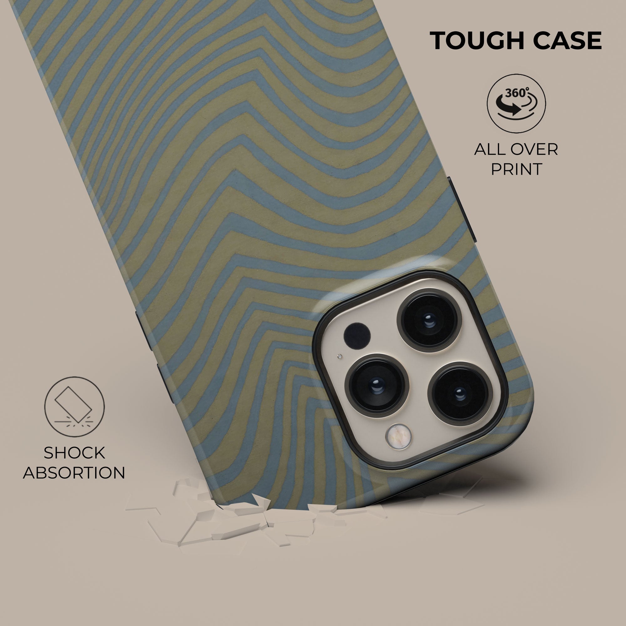 Wave Sky Phone Case — detail view