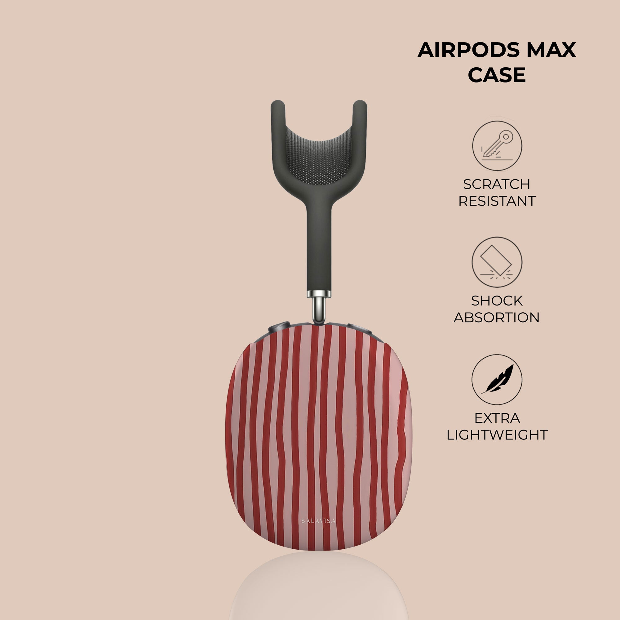 Wonky Blush AirPods Max Case — view 4 — Salavisa