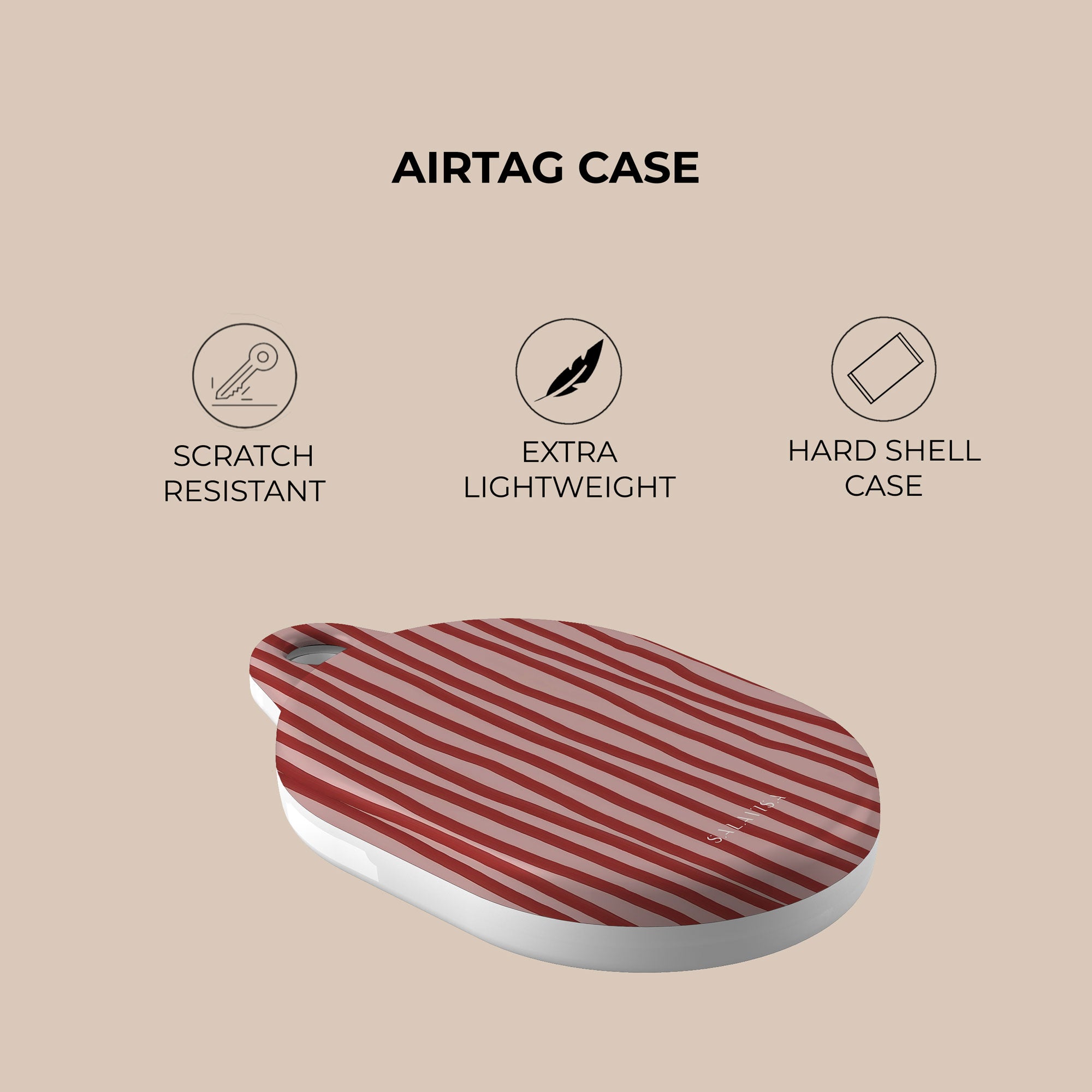 Wonky Blush AirTag Holder — view 4