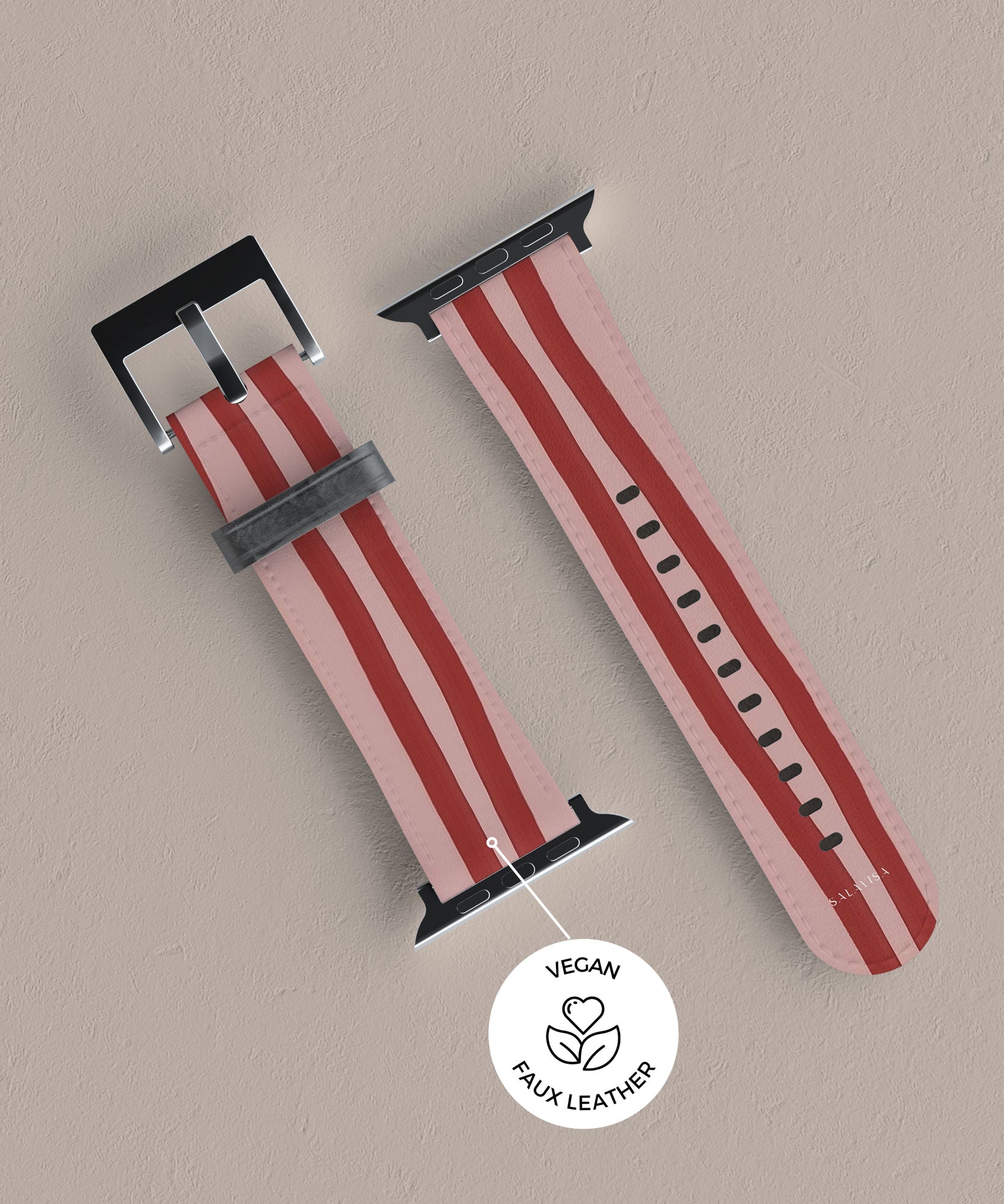 Wonky Blush Apple Watch Band — view 6 — Salavisa