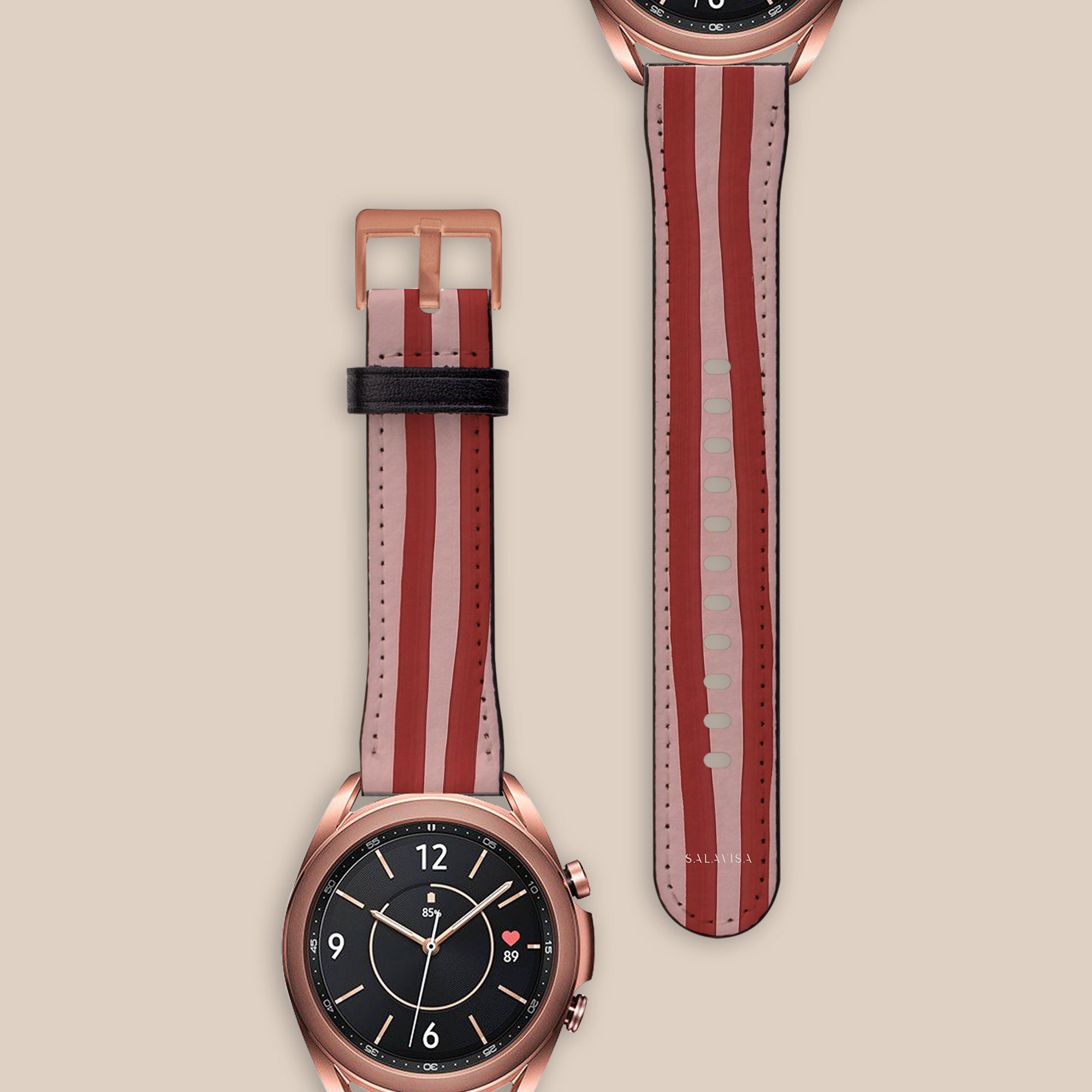Wonky Blush Galaxy Watch Band — view 2 — Salavisa