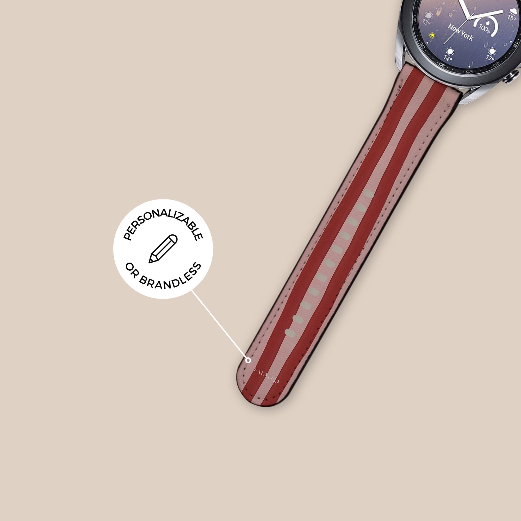 Wonky Blush Galaxy Watch Band — view 5 — Salavisa