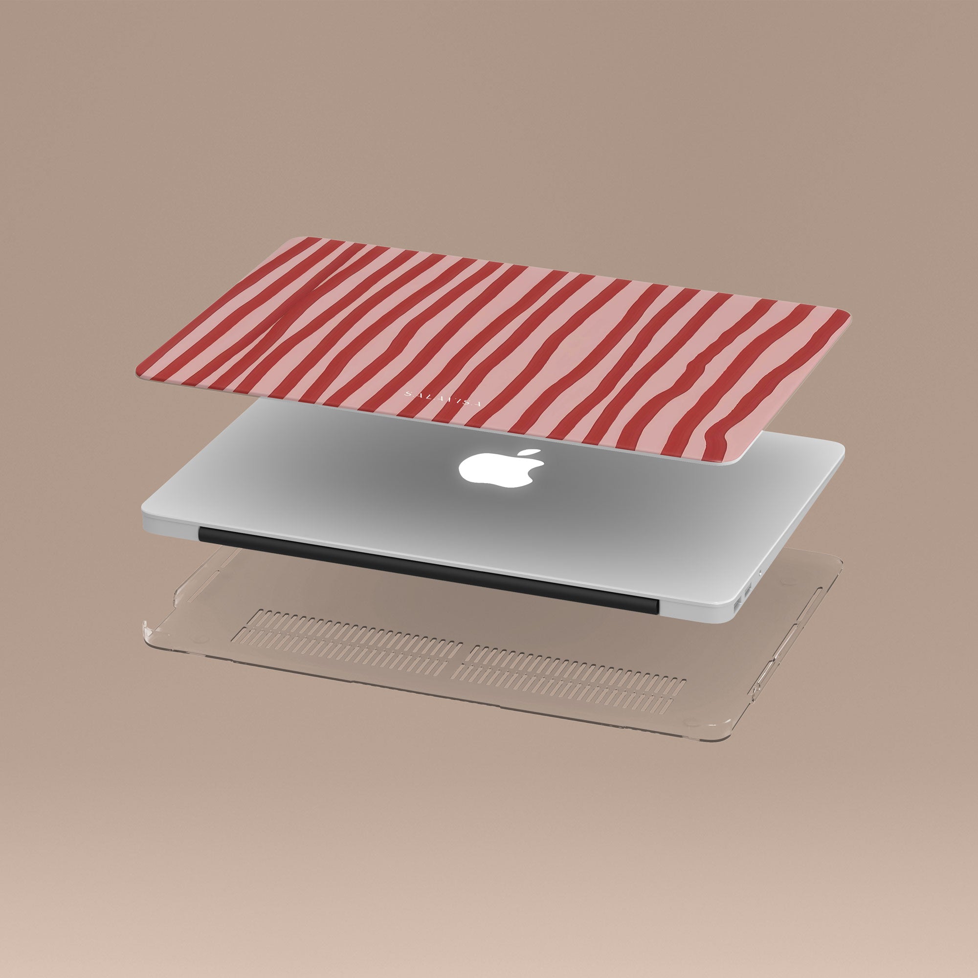 Wonky Blush MacBook Case — view 5 — Salavisa