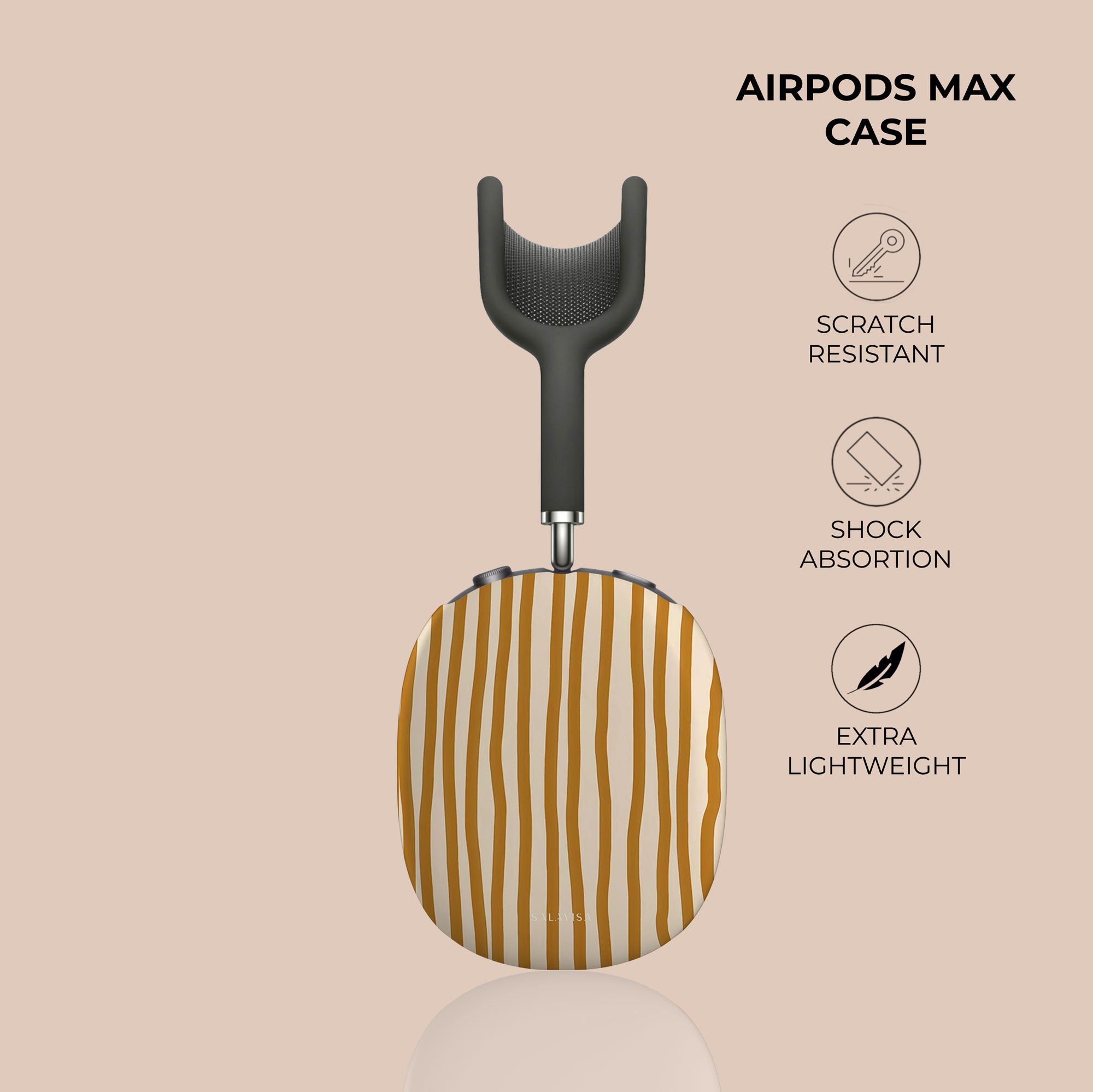 Wonky Mustard AirPods Max Case — view 4