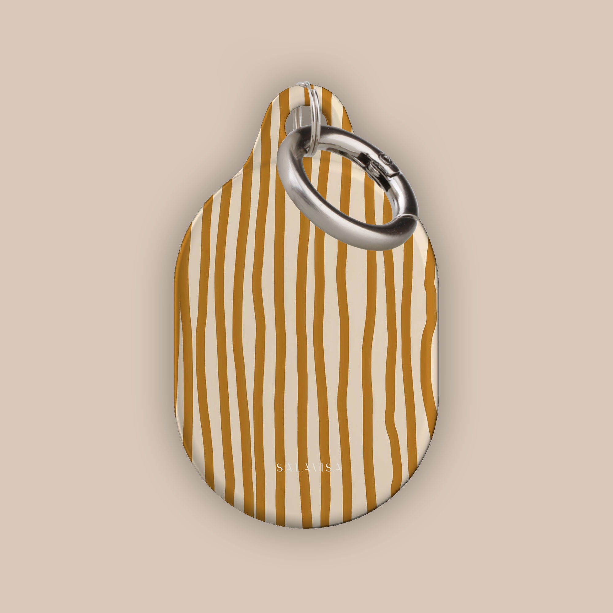 Wonky Mustard AirTag Holder — view 2