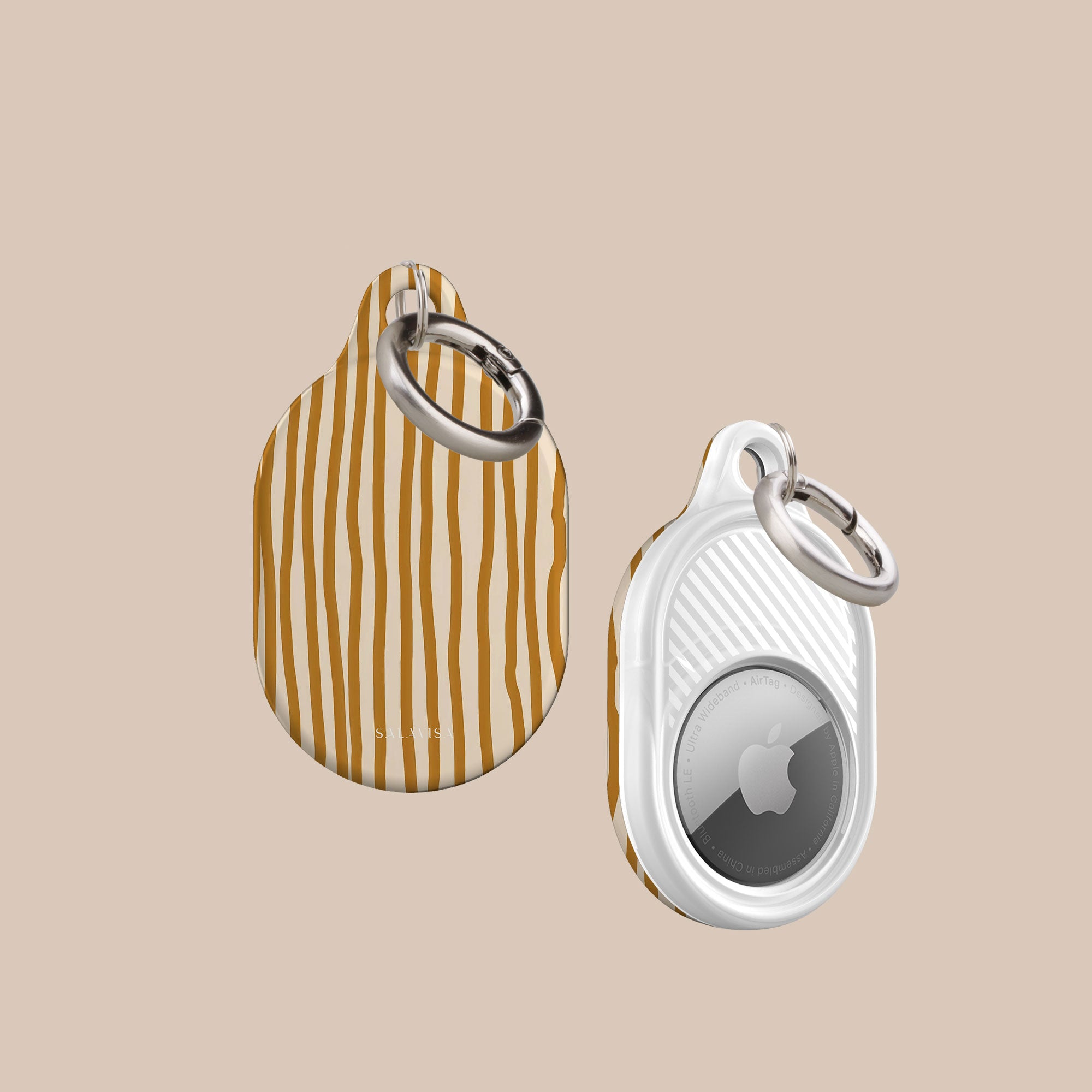 Wonky Mustard AirTag Holder — view 3