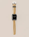 Wonky Mustard Apple Watch Band — view 2