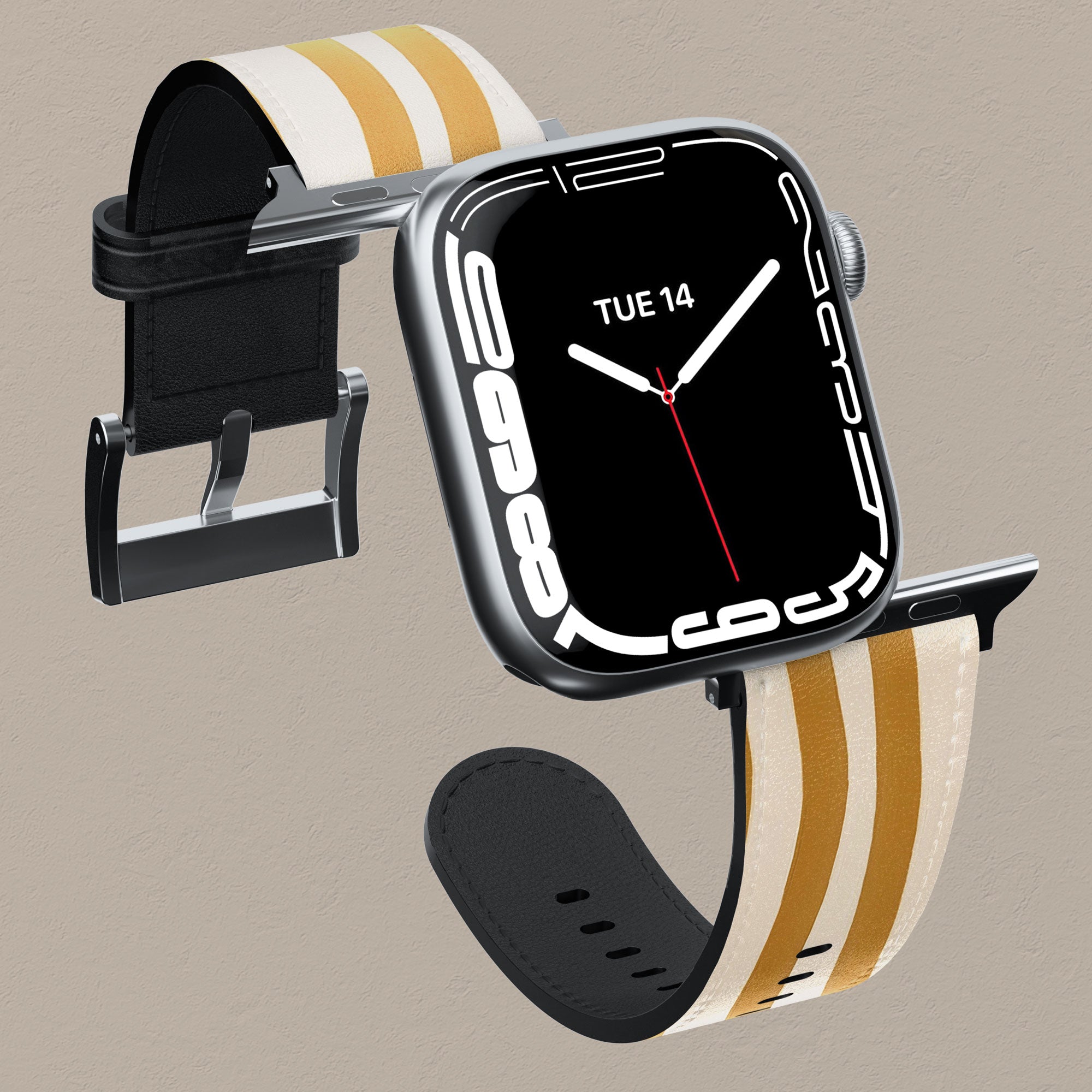 Wonky Mustard Apple Watch Band — view 5 — Salavisa